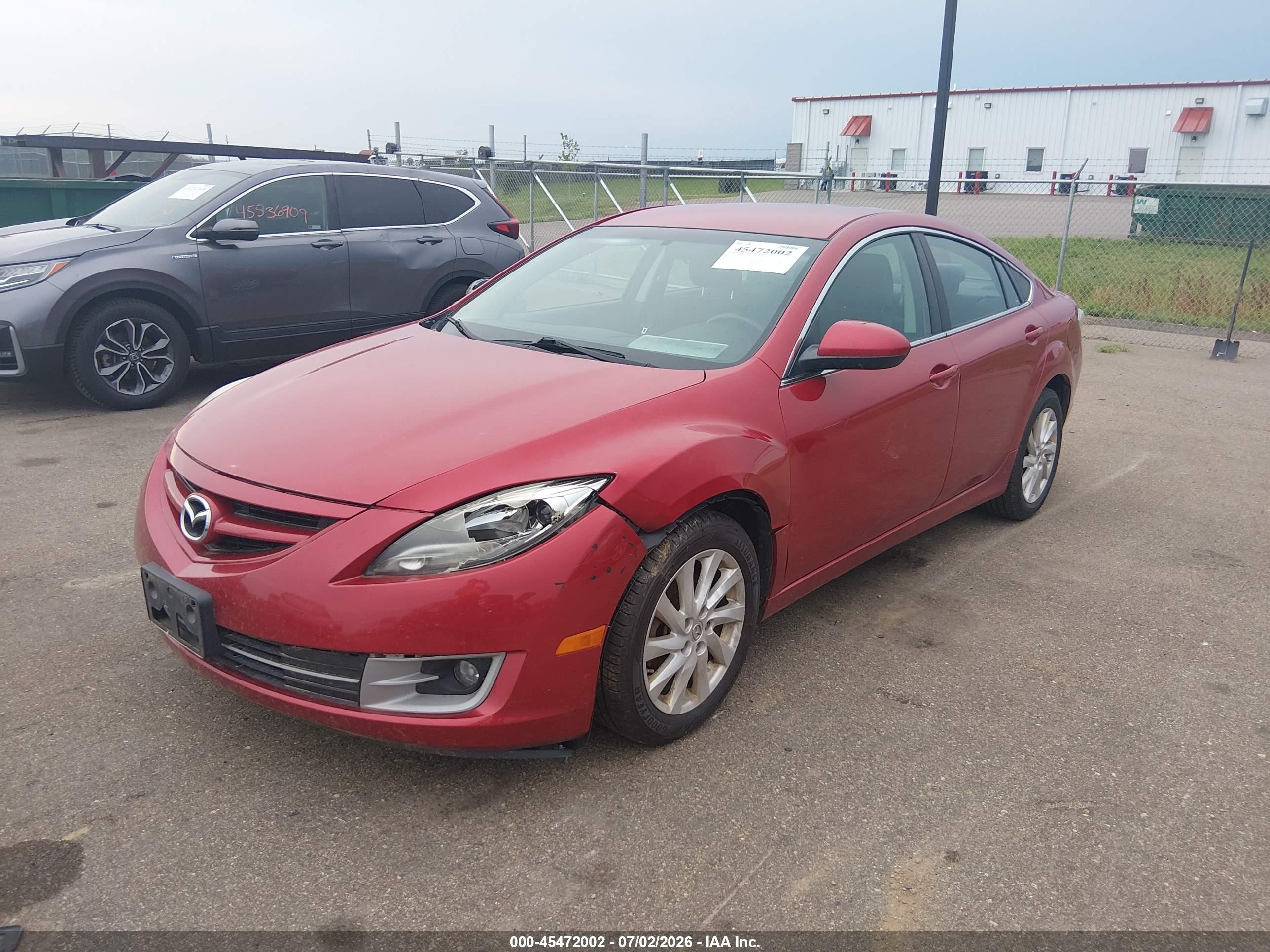 2013 Mazda Mazda6 I Touring Red vin: 1YVHZ8DH3D5M07370