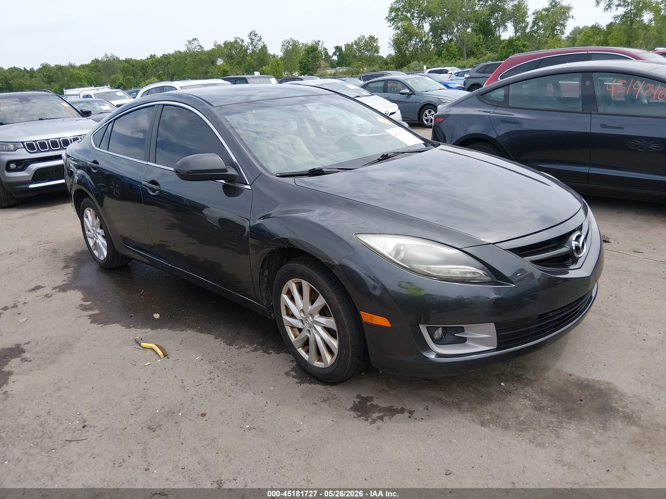 2013 Mazda Mazda6 I Touring Gray vin: 1YVHZ8DH3D5M13251