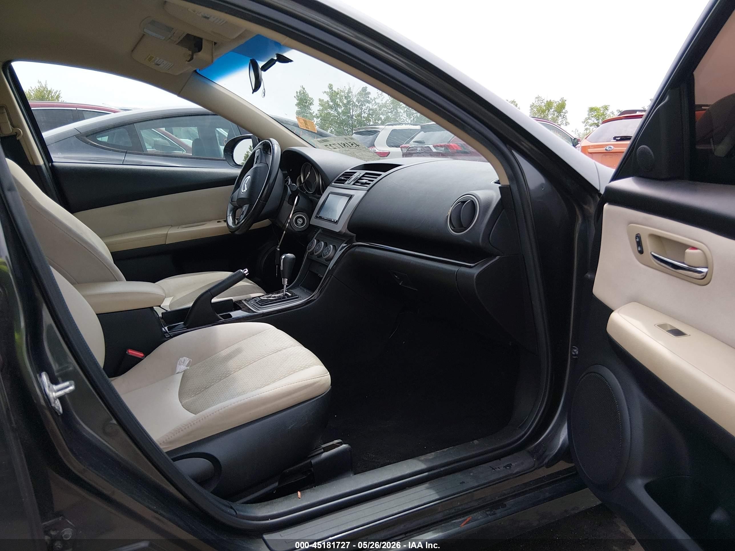 2013 Mazda Mazda6 I Touring Gray vin: 1YVHZ8DH3D5M13251