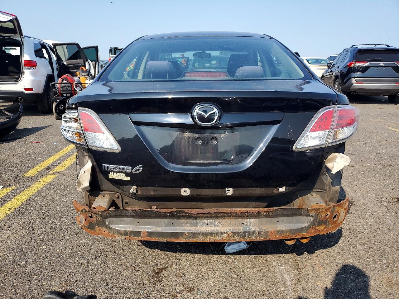 2012 Mazda 6 I Black vin: 1YVHZ8DH4C5M07795