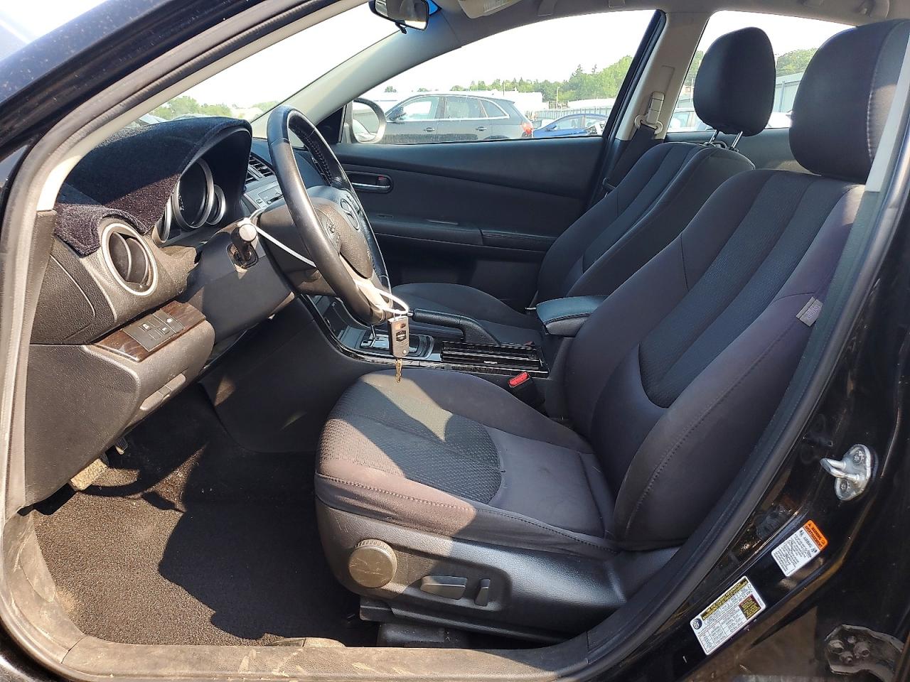 2012 Mazda 6 I Black vin: 1YVHZ8DH4C5M07795