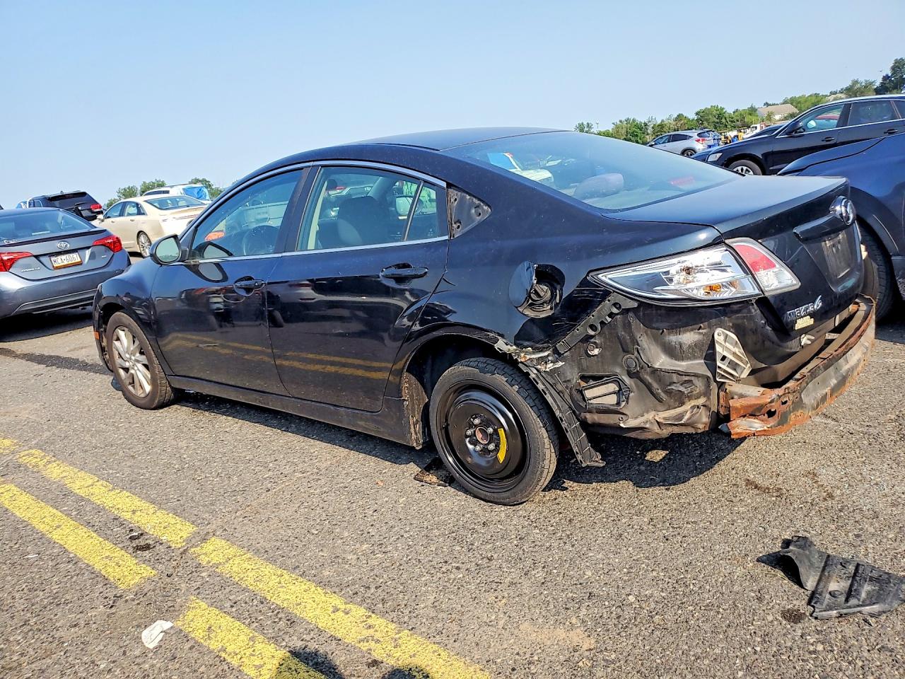 2012 Mazda 6 I Black vin: 1YVHZ8DH4C5M07795