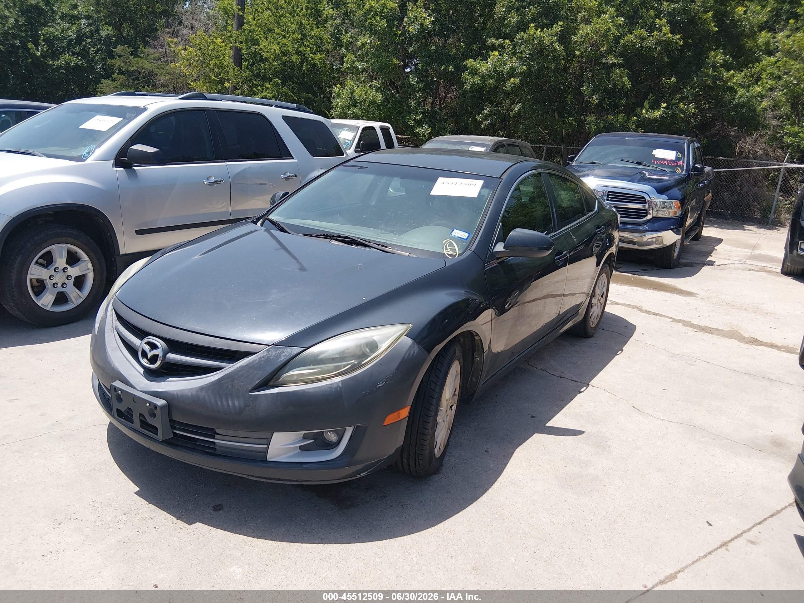 2012 Mazda Mazda6 I Touring Gray vin: 1YVHZ8DH4C5M08526