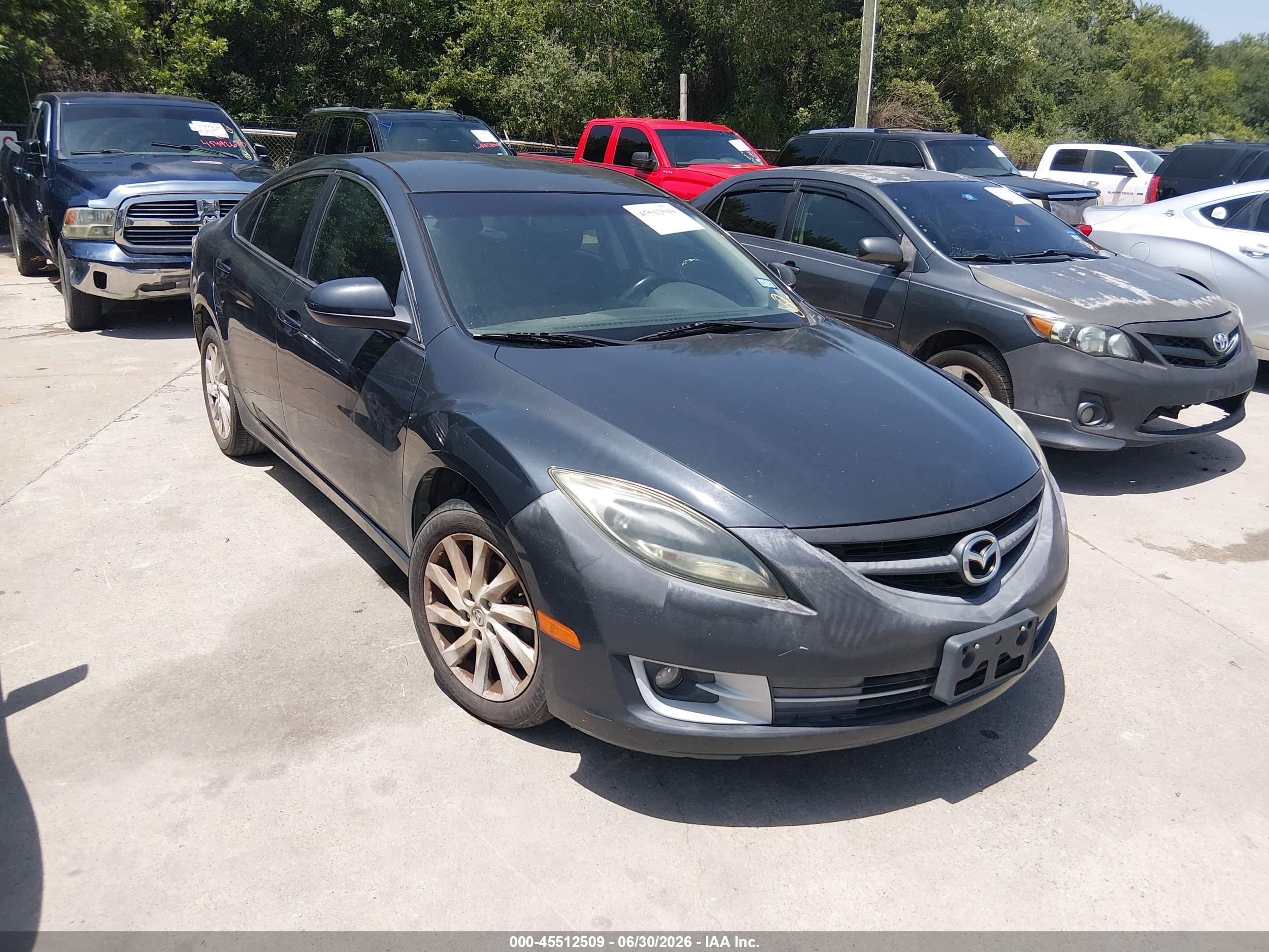 2012 Mazda Mazda6 I Touring Gray vin: 1YVHZ8DH4C5M08526
