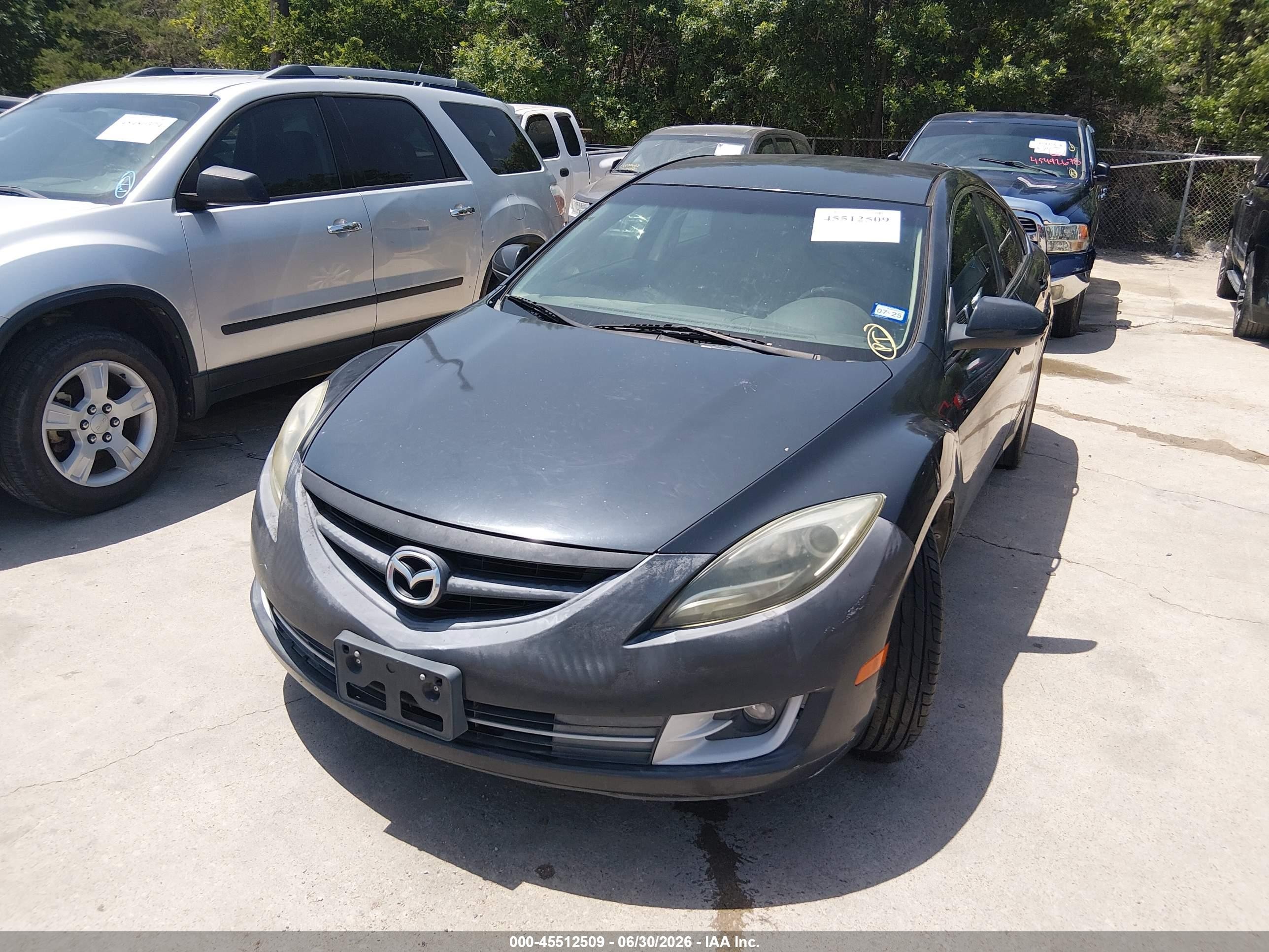 2012 Mazda Mazda6 I Touring Gray vin: 1YVHZ8DH4C5M08526