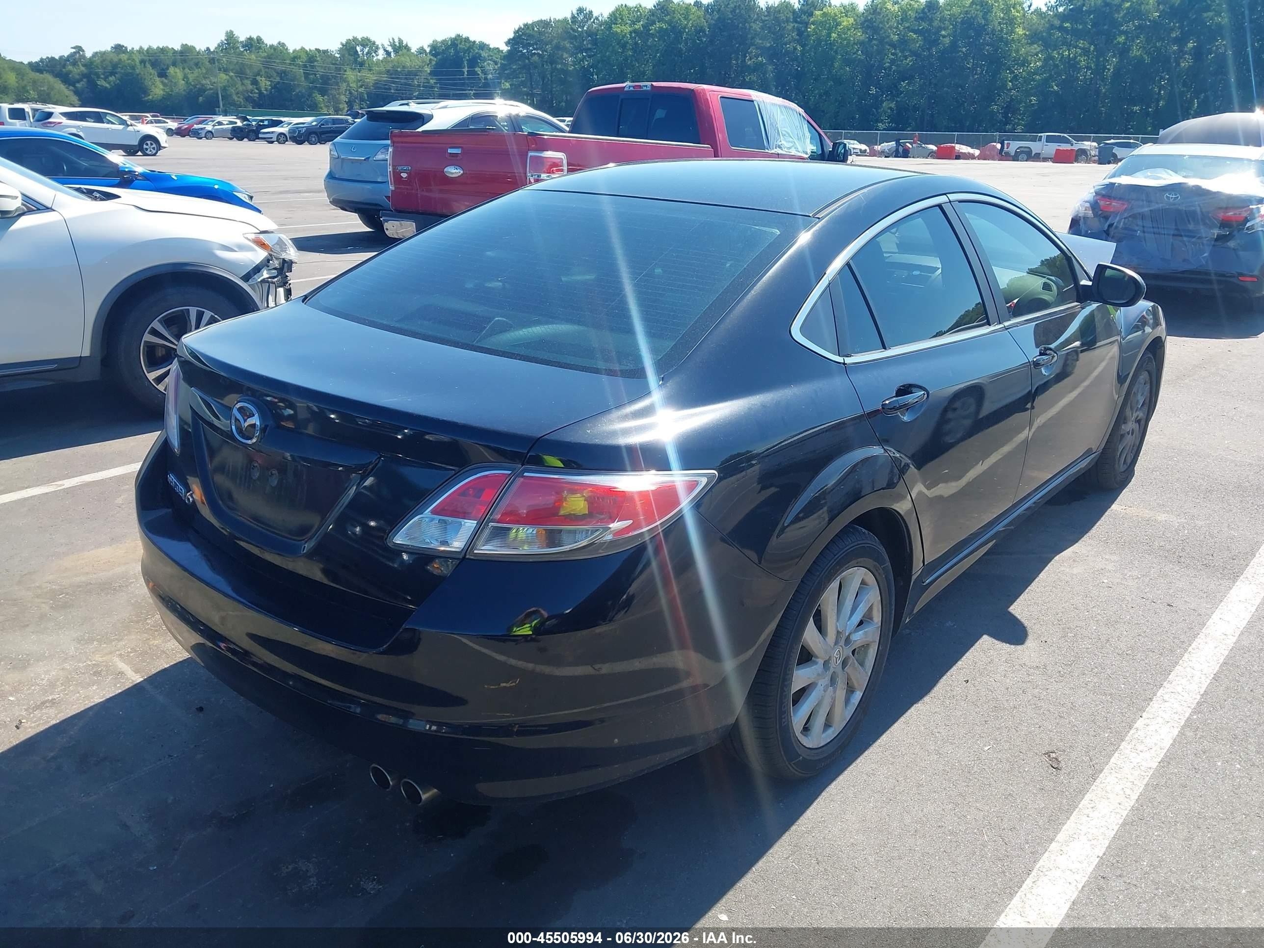 2012 Mazda Mazda6 I Touring Black vin: 1YVHZ8DH4C5M10762