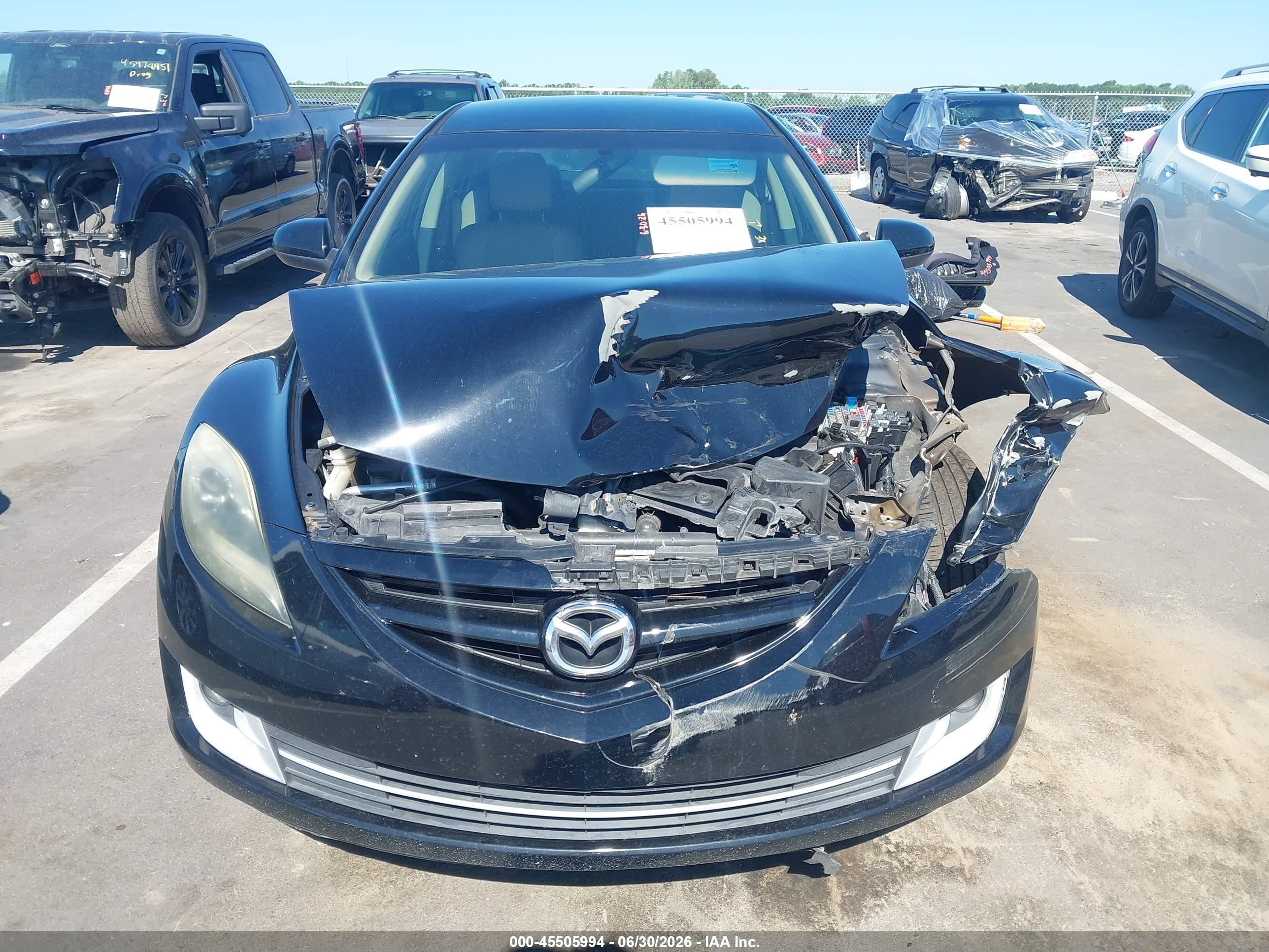 2012 Mazda Mazda6 I Touring Black vin: 1YVHZ8DH4C5M10762