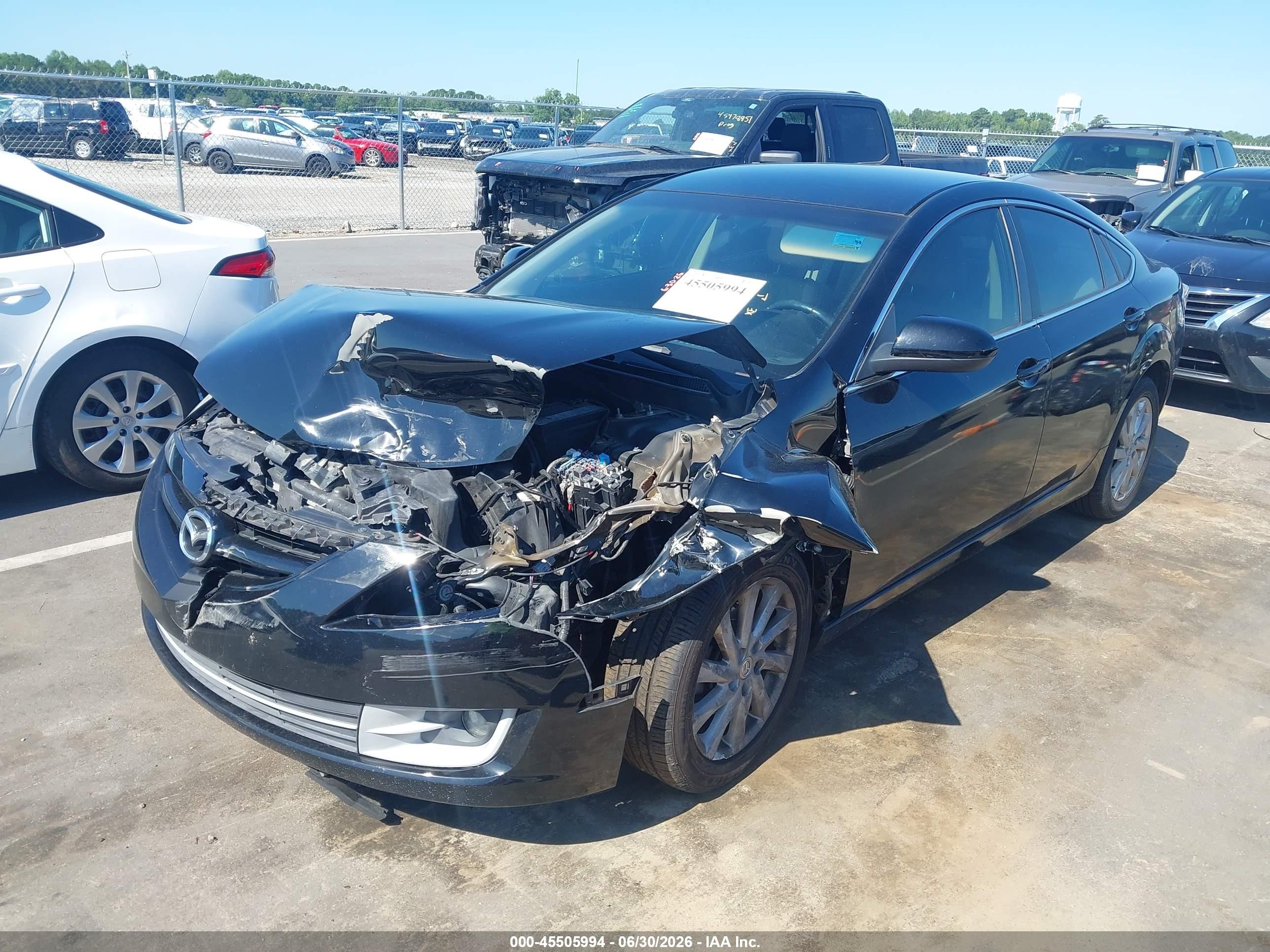 2012 Mazda Mazda6 I Touring Black vin: 1YVHZ8DH4C5M10762