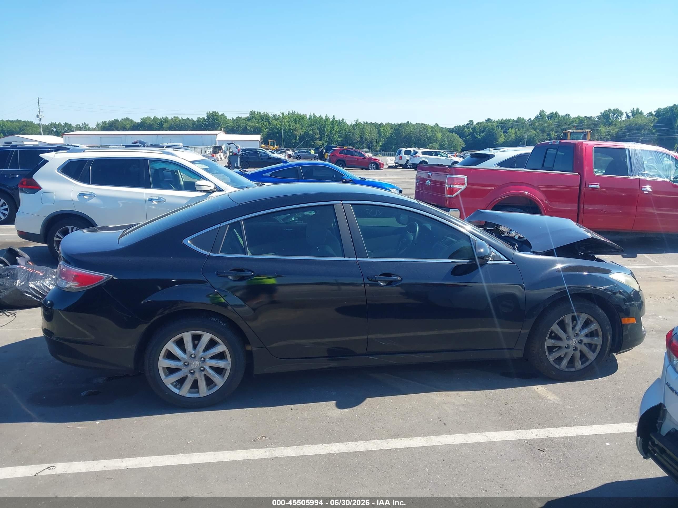 2012 Mazda Mazda6 I Touring Black vin: 1YVHZ8DH4C5M10762