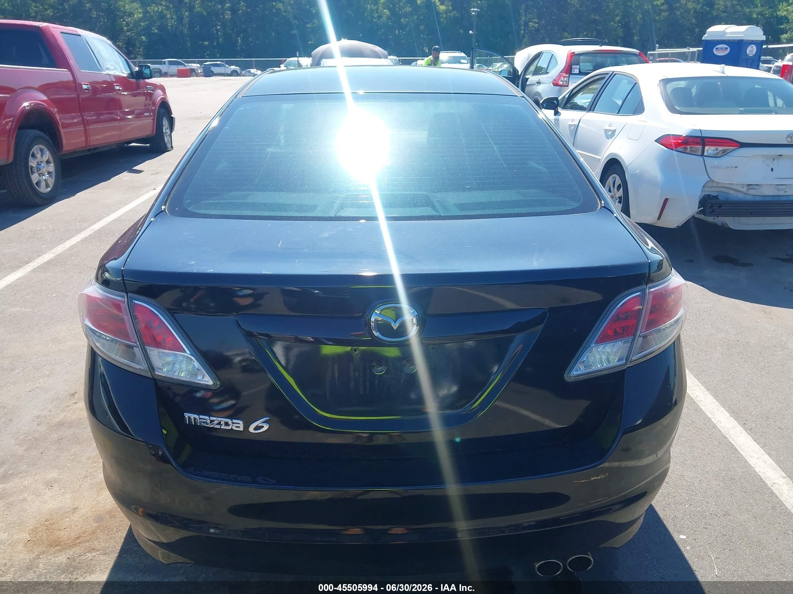 2012 Mazda Mazda6 I Touring Black vin: 1YVHZ8DH4C5M10762