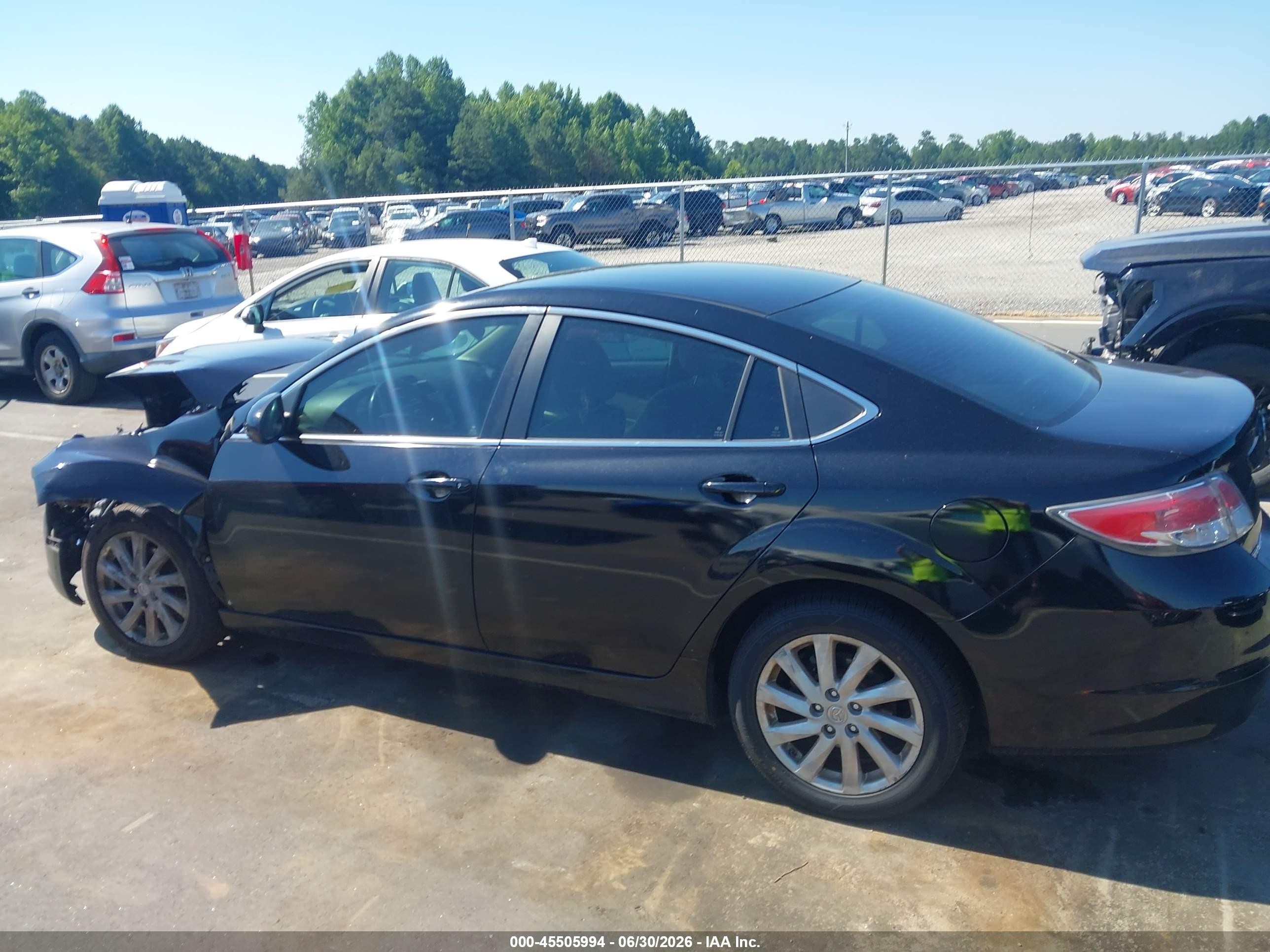 2012 Mazda Mazda6 I Touring Black vin: 1YVHZ8DH4C5M10762