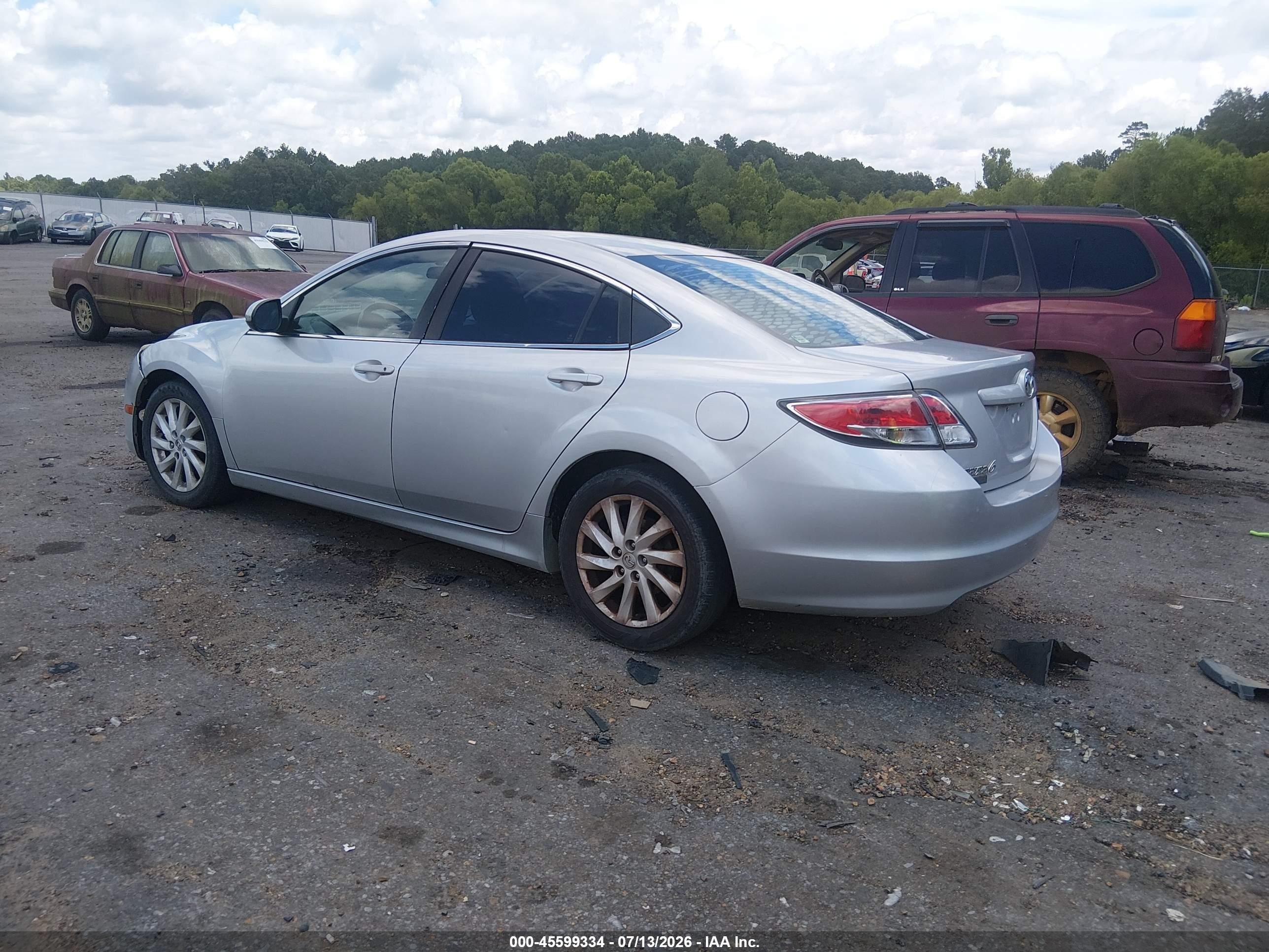 2012 Mazda Mazda6   Silver vin: 1YVHZ8DH4C5M22491
