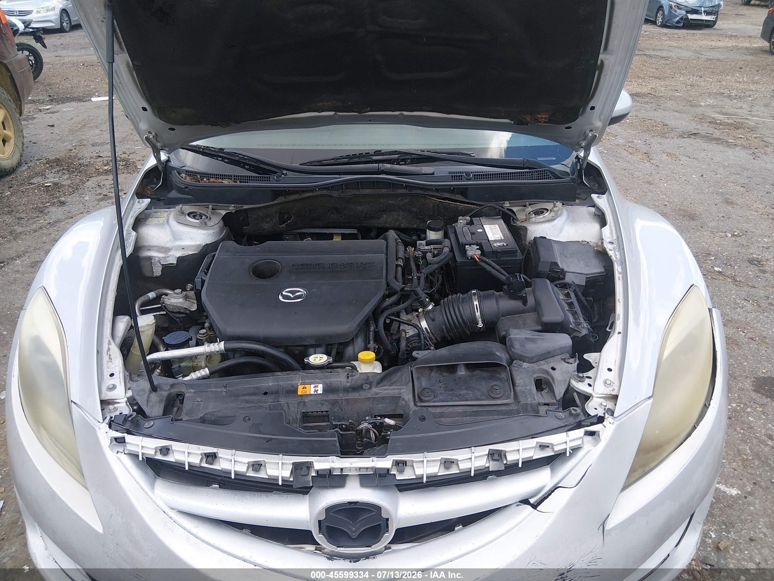 2012 Mazda Mazda6   Silver vin: 1YVHZ8DH4C5M22491