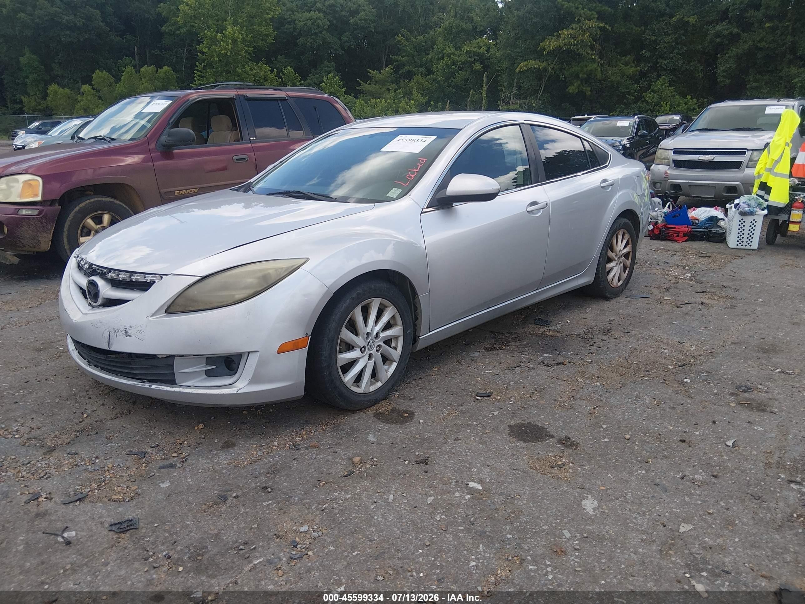2012 Mazda Mazda6   Silver vin: 1YVHZ8DH4C5M22491