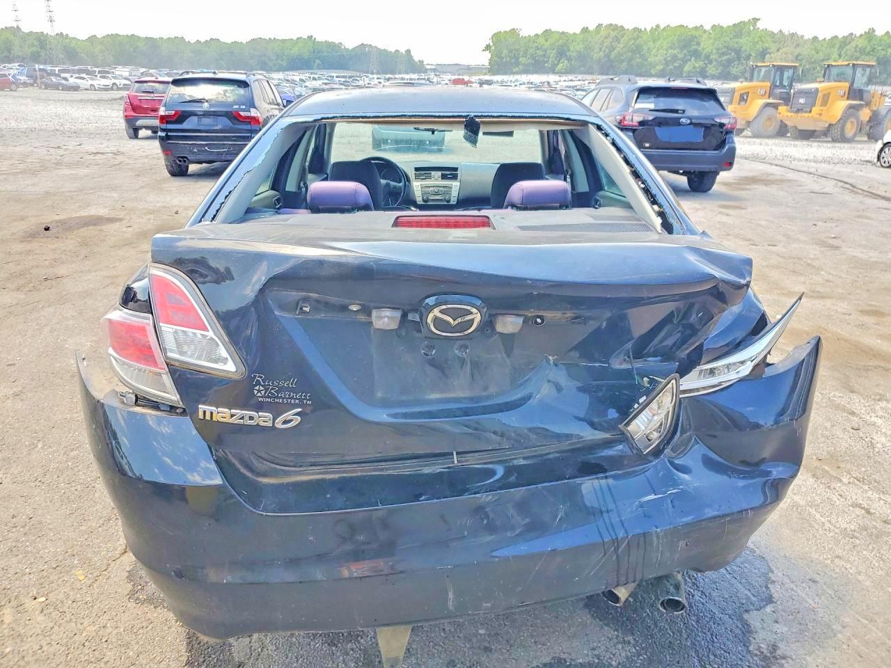 2012 Mazda 6 I Black vin: 1YVHZ8DH4C5M37914