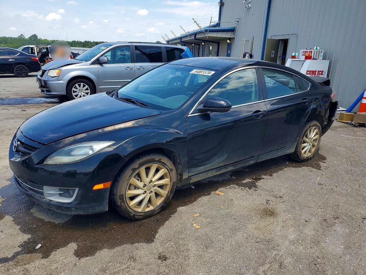 2012 Mazda 6 I Black vin: 1YVHZ8DH4C5M37914