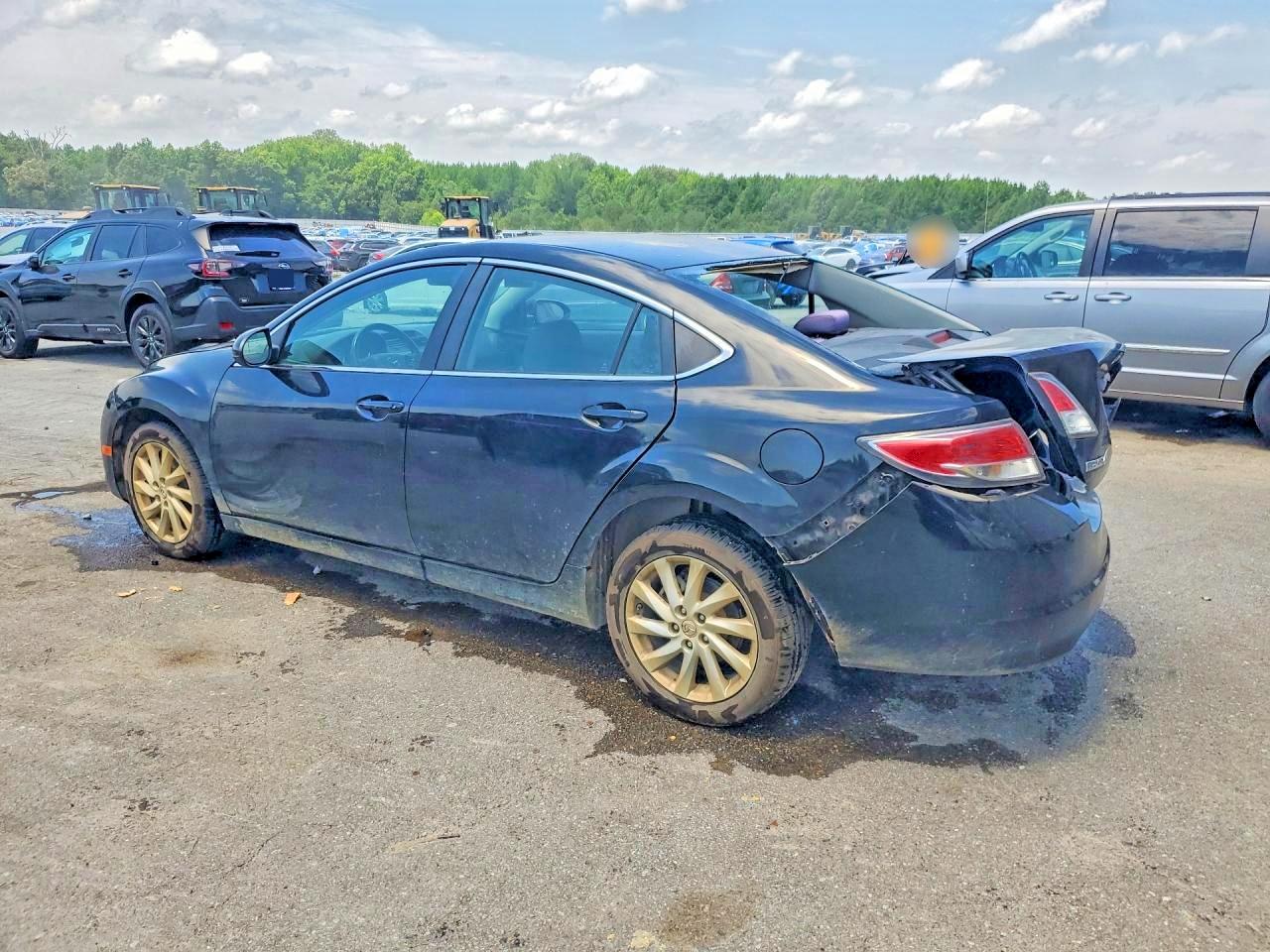 2012 Mazda 6 I Black vin: 1YVHZ8DH4C5M37914