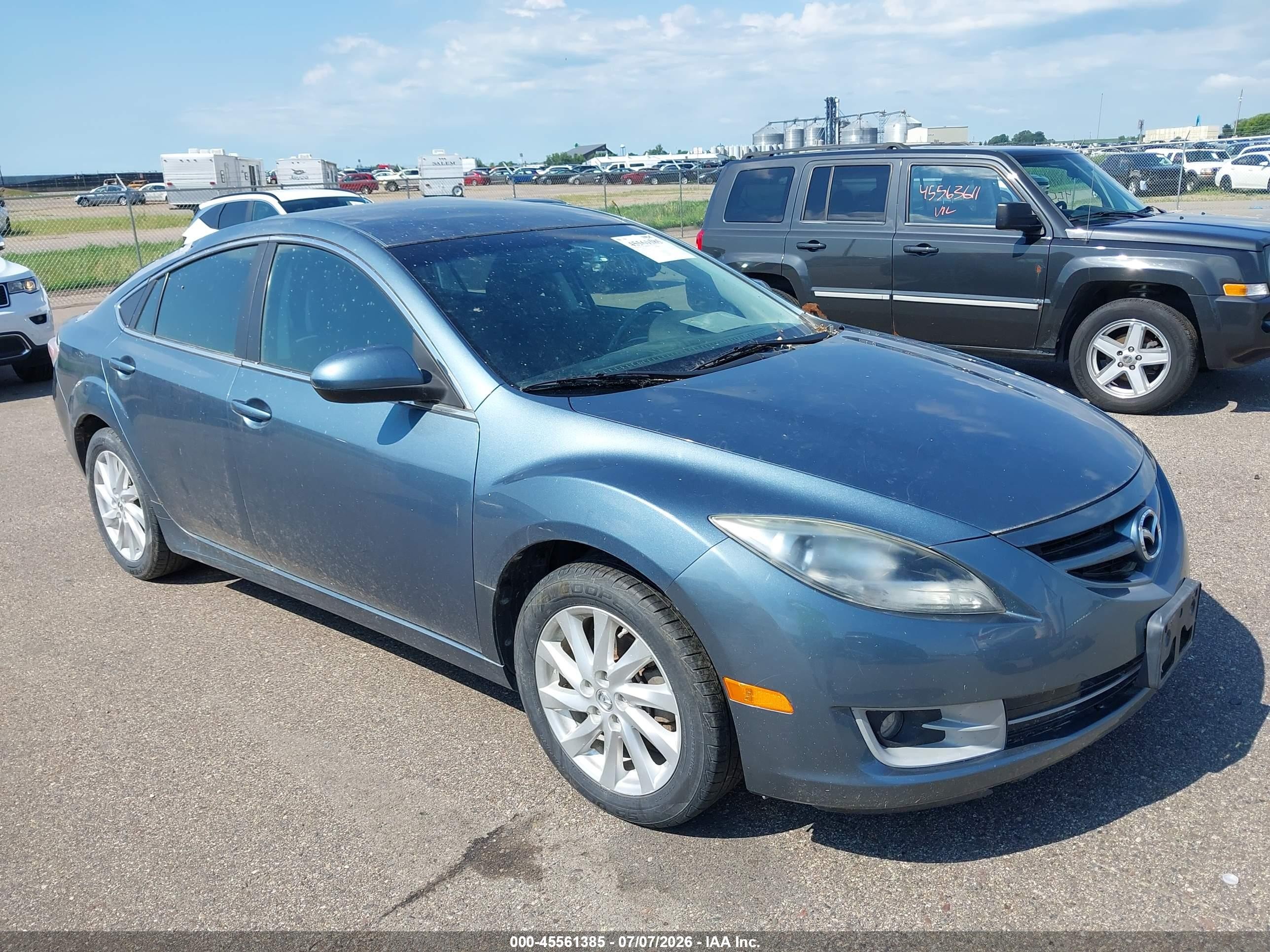 2012 Mazda Mazda6 I Touring Gray vin: 1YVHZ8DH5C5M14450