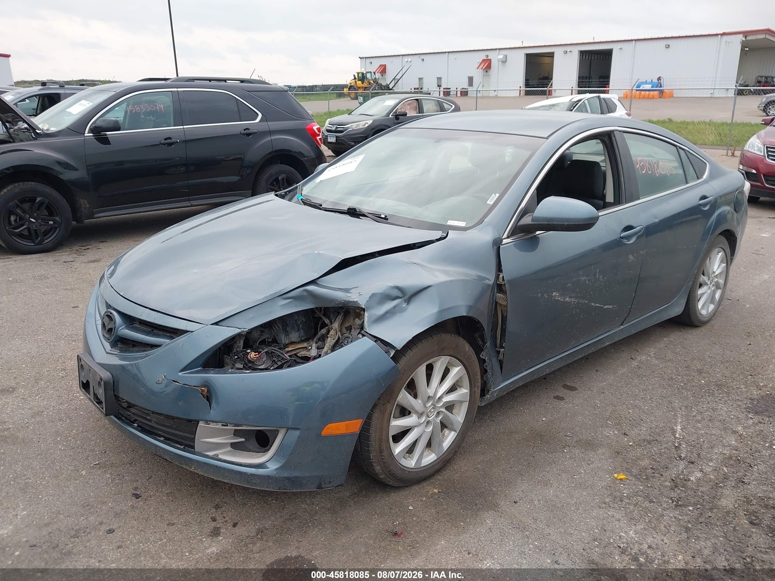 2012 Mazda Mazda6 I Touring Blue vin: 1YVHZ8DH5C5M24881