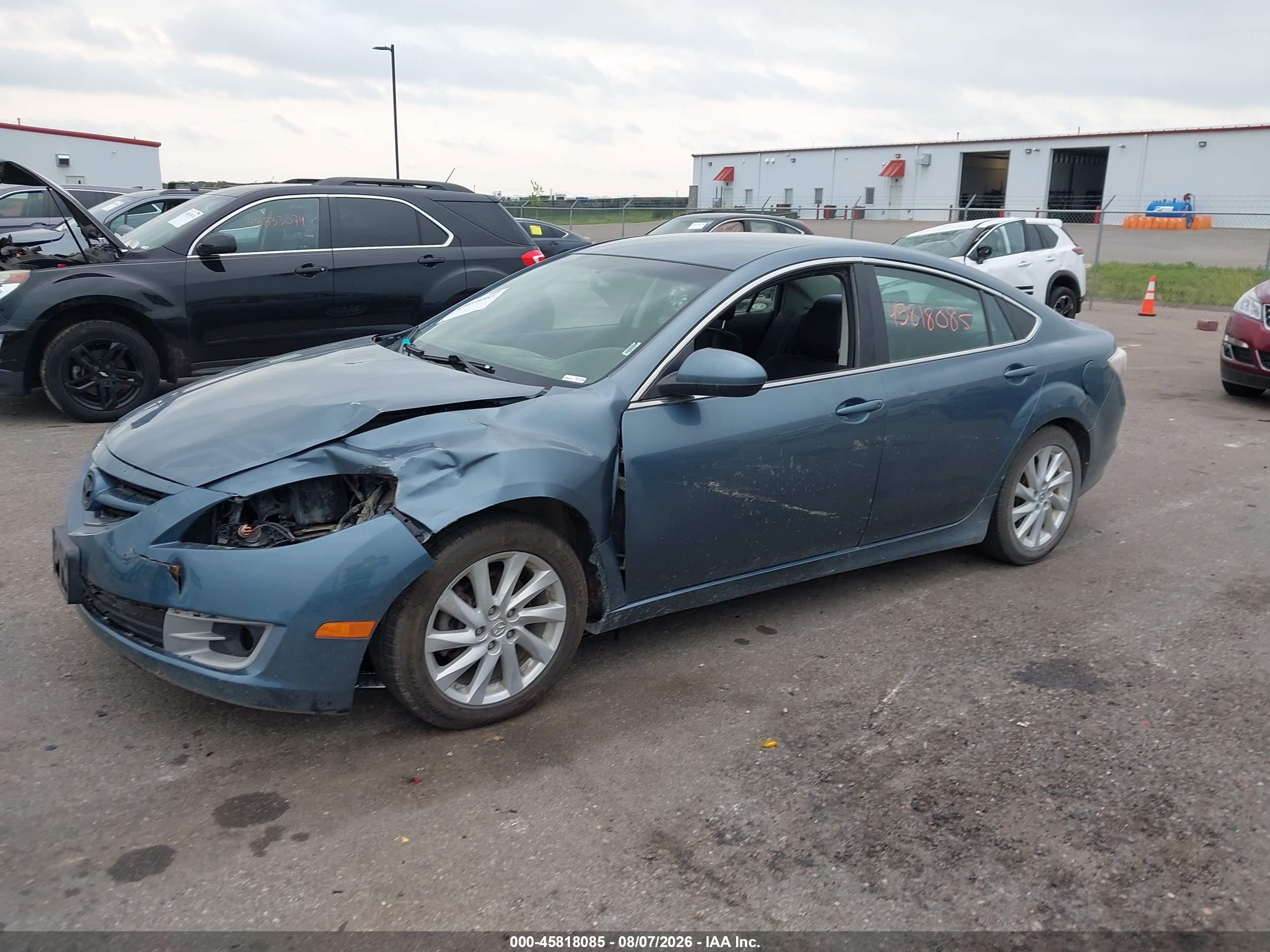2012 Mazda Mazda6 I Touring Blue vin: 1YVHZ8DH5C5M24881