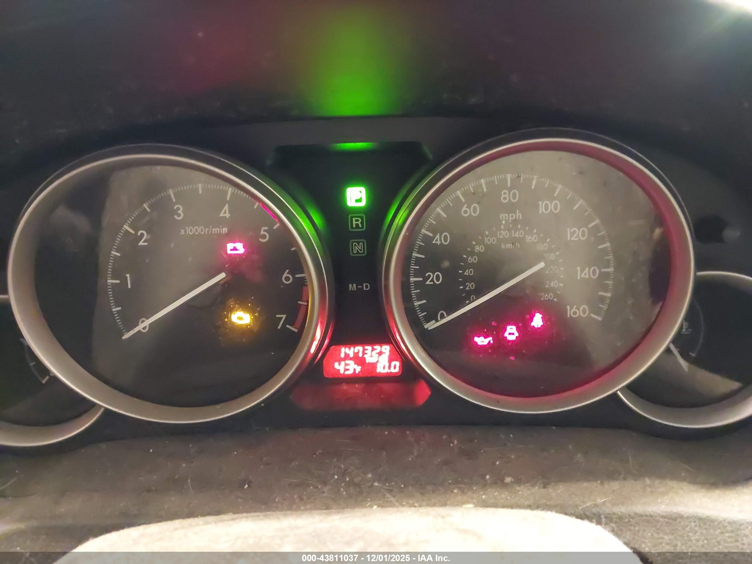 2012 Mazda Mazda6 I Touring Серый vin: 1YVHZ8DH5C5M24993