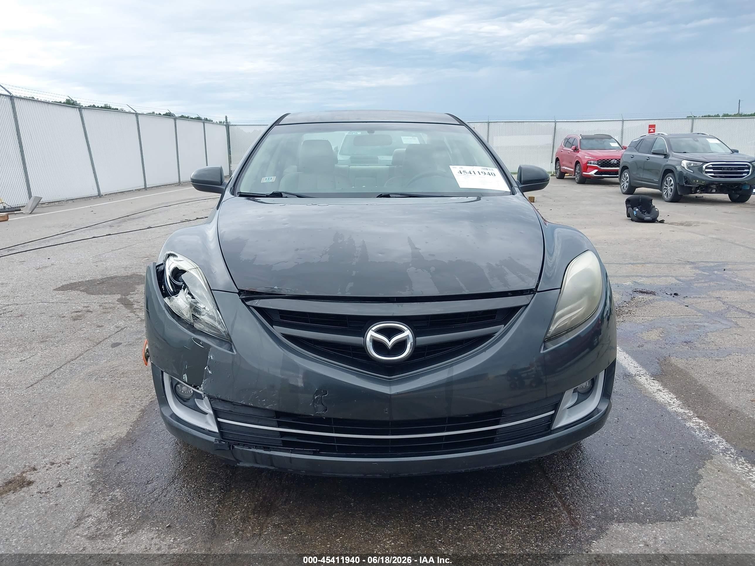 2012 Mazda Mazda6 I Touring Gray vin: 1YVHZ8DH5C5M43527