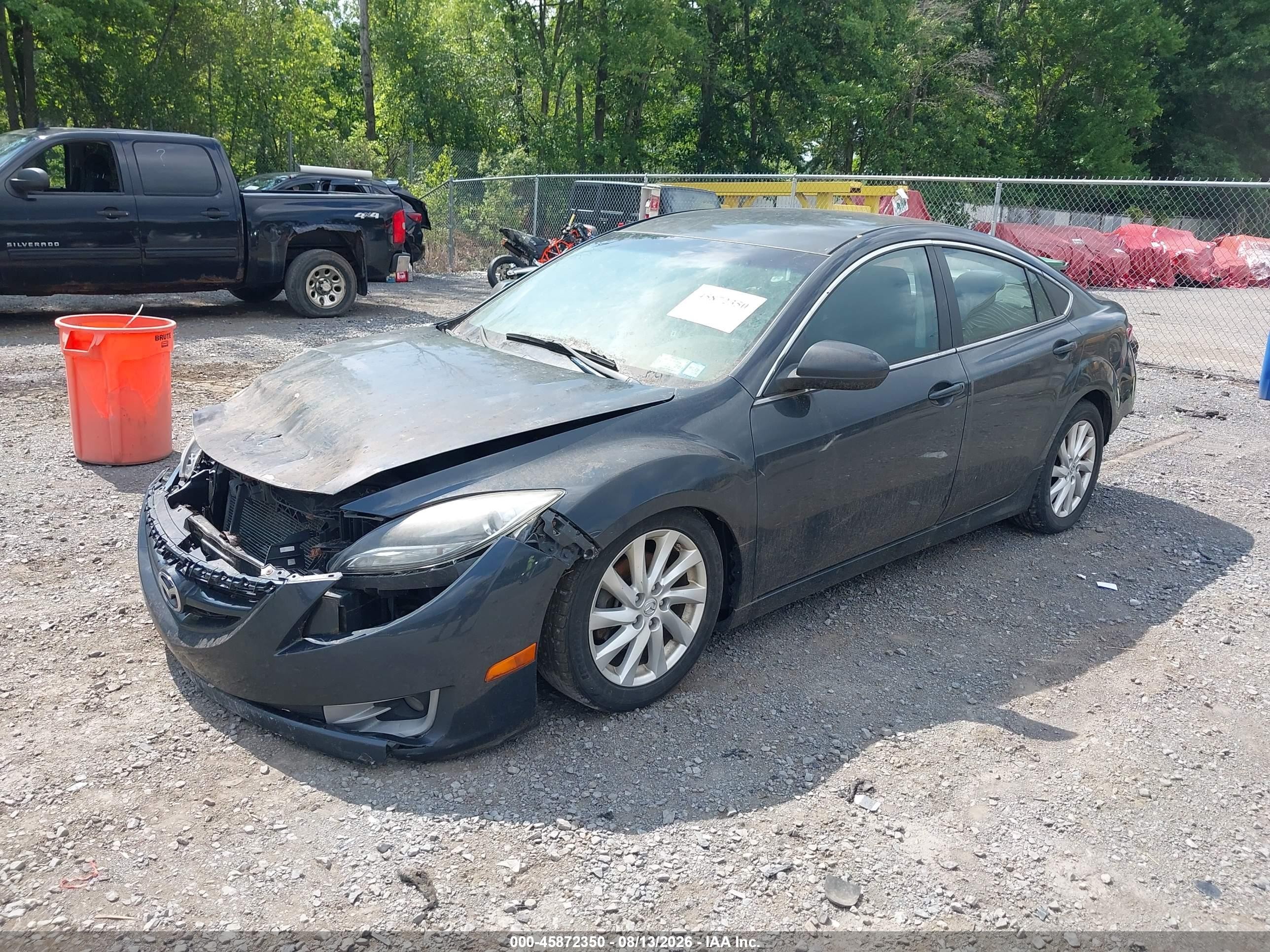 2013 Mazda Mazda6 I Touring Black vin: 1YVHZ8DH5D5M10867