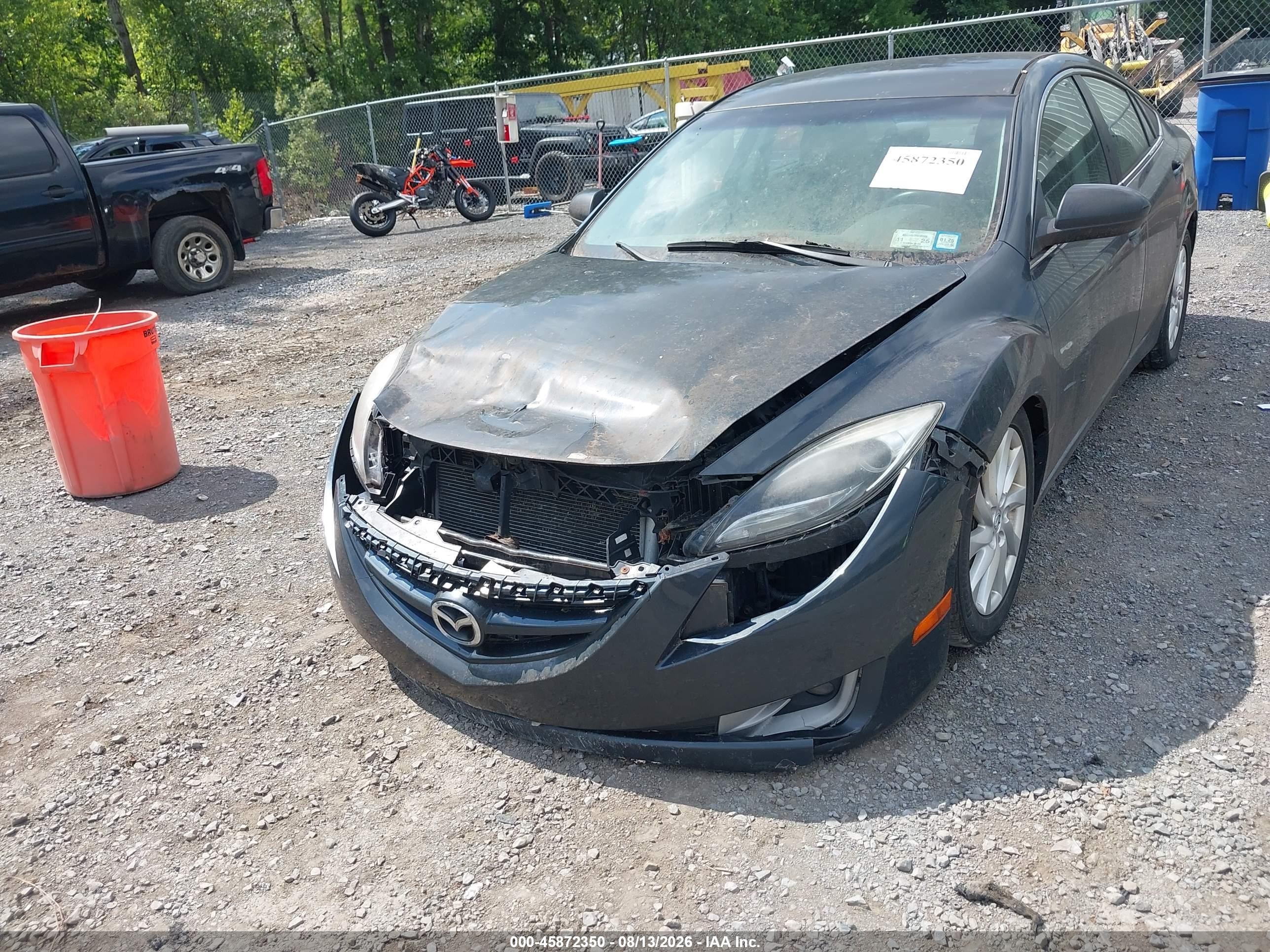 2013 Mazda Mazda6 I Touring Black vin: 1YVHZ8DH5D5M10867