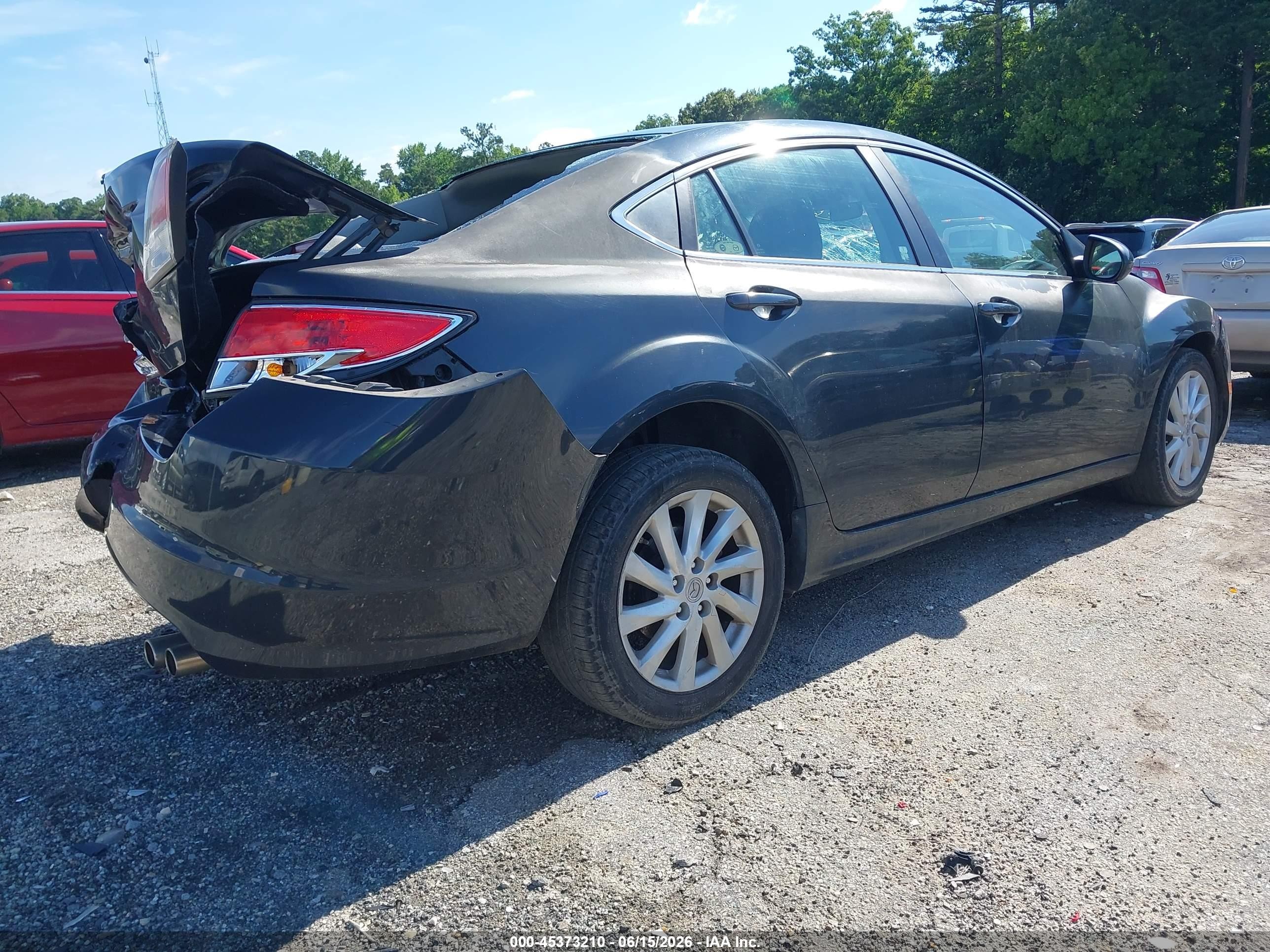 2012 Mazda Mazda6 I Touring Gray vin: 1YVHZ8DH6C5M16062