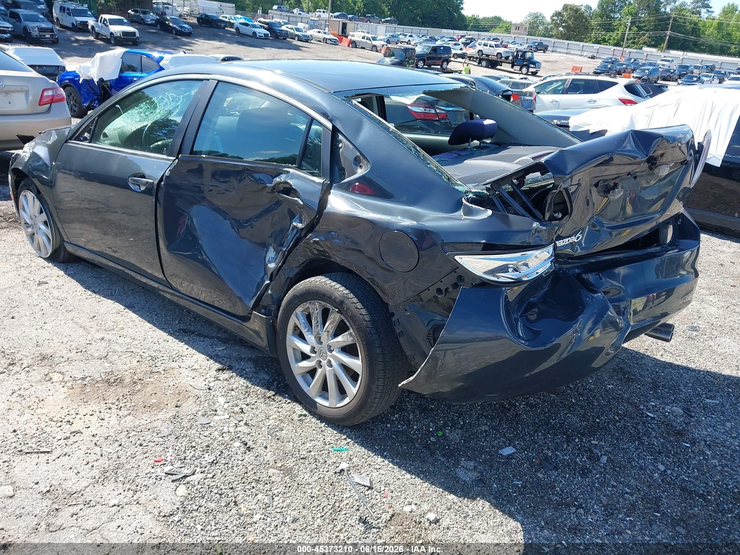 2012 Mazda Mazda6 I Touring Gray vin: 1YVHZ8DH6C5M16062