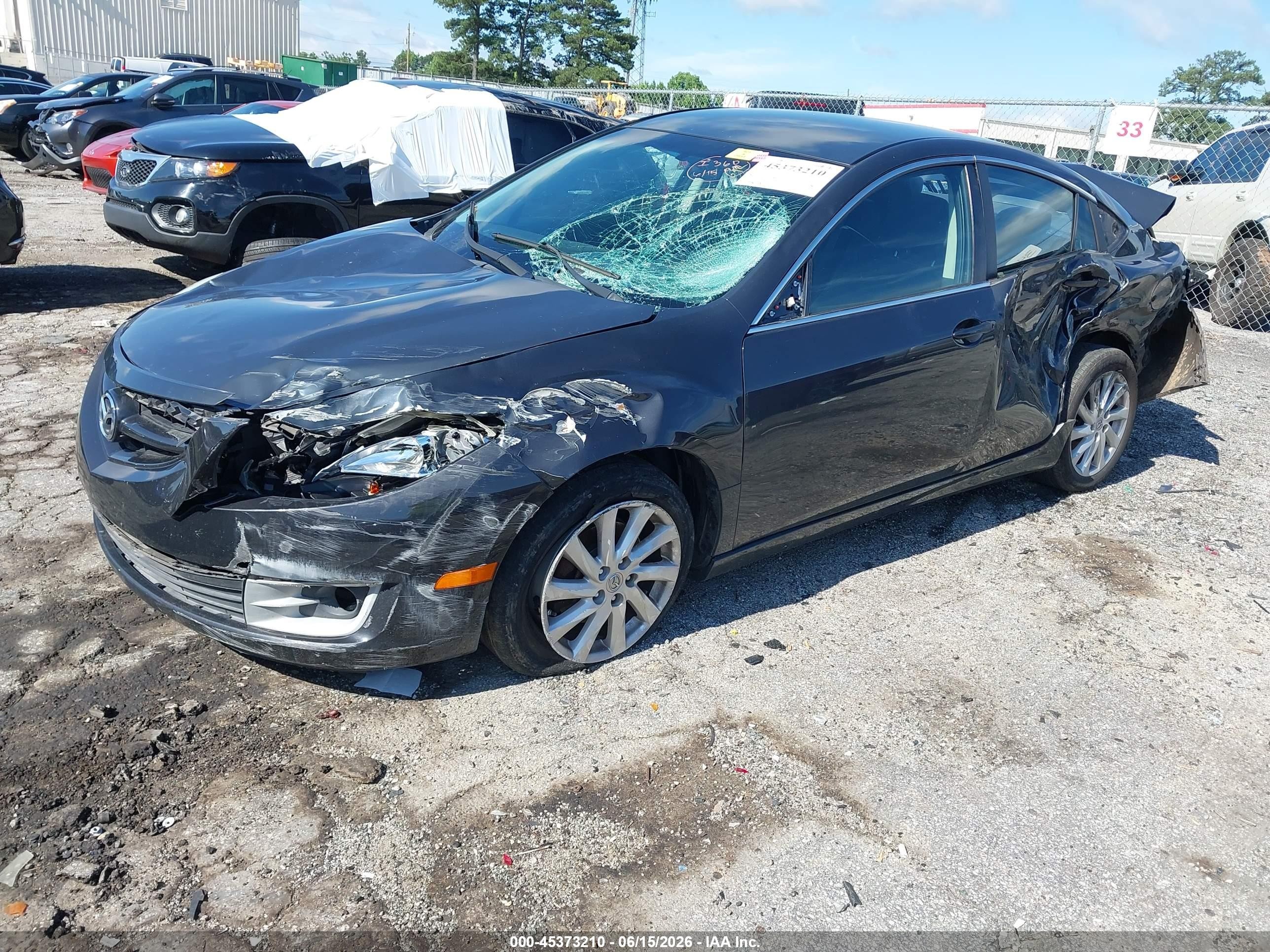 2012 Mazda Mazda6 I Touring Gray vin: 1YVHZ8DH6C5M16062
