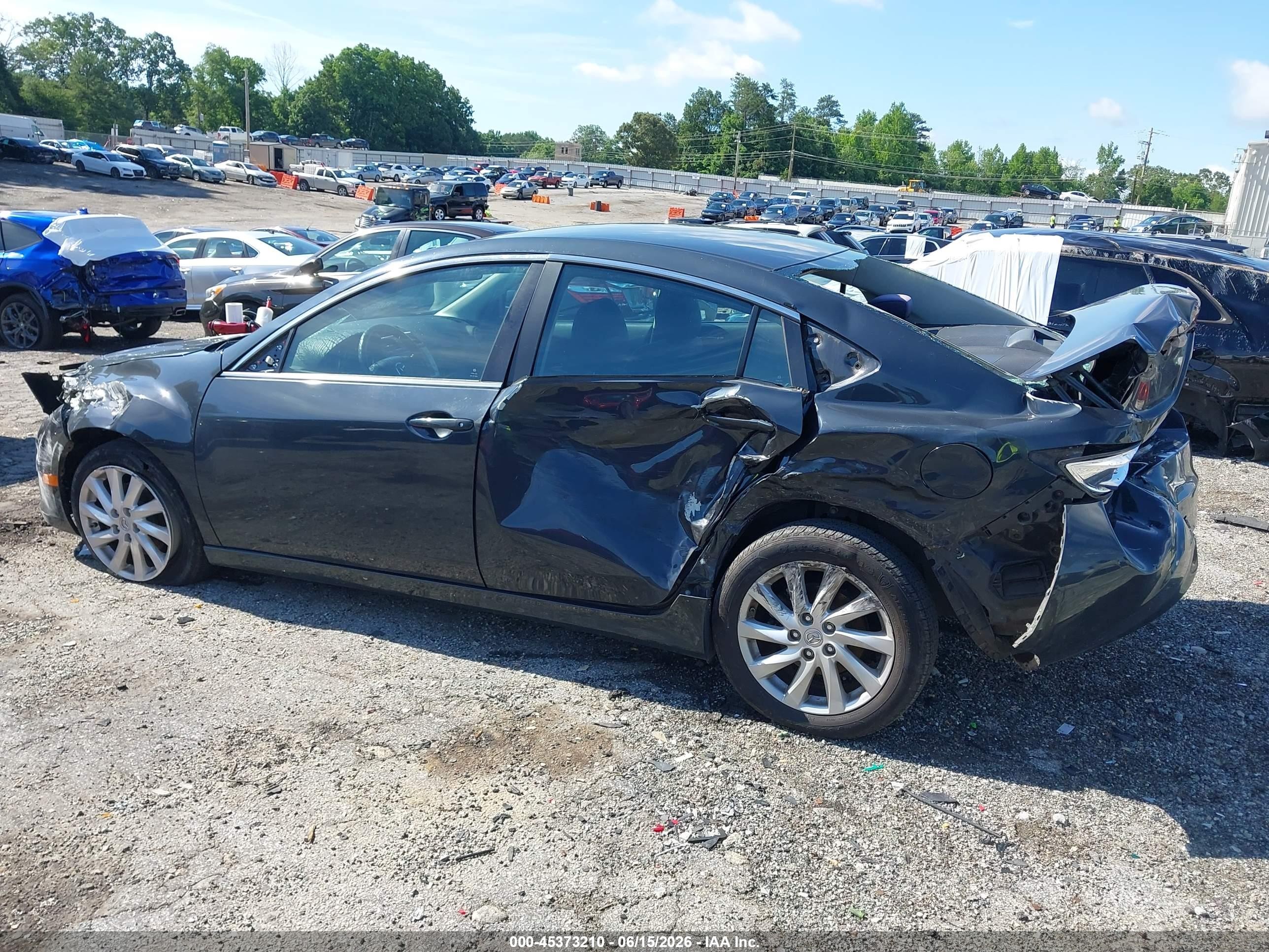2012 Mazda Mazda6 I Touring Gray vin: 1YVHZ8DH6C5M16062