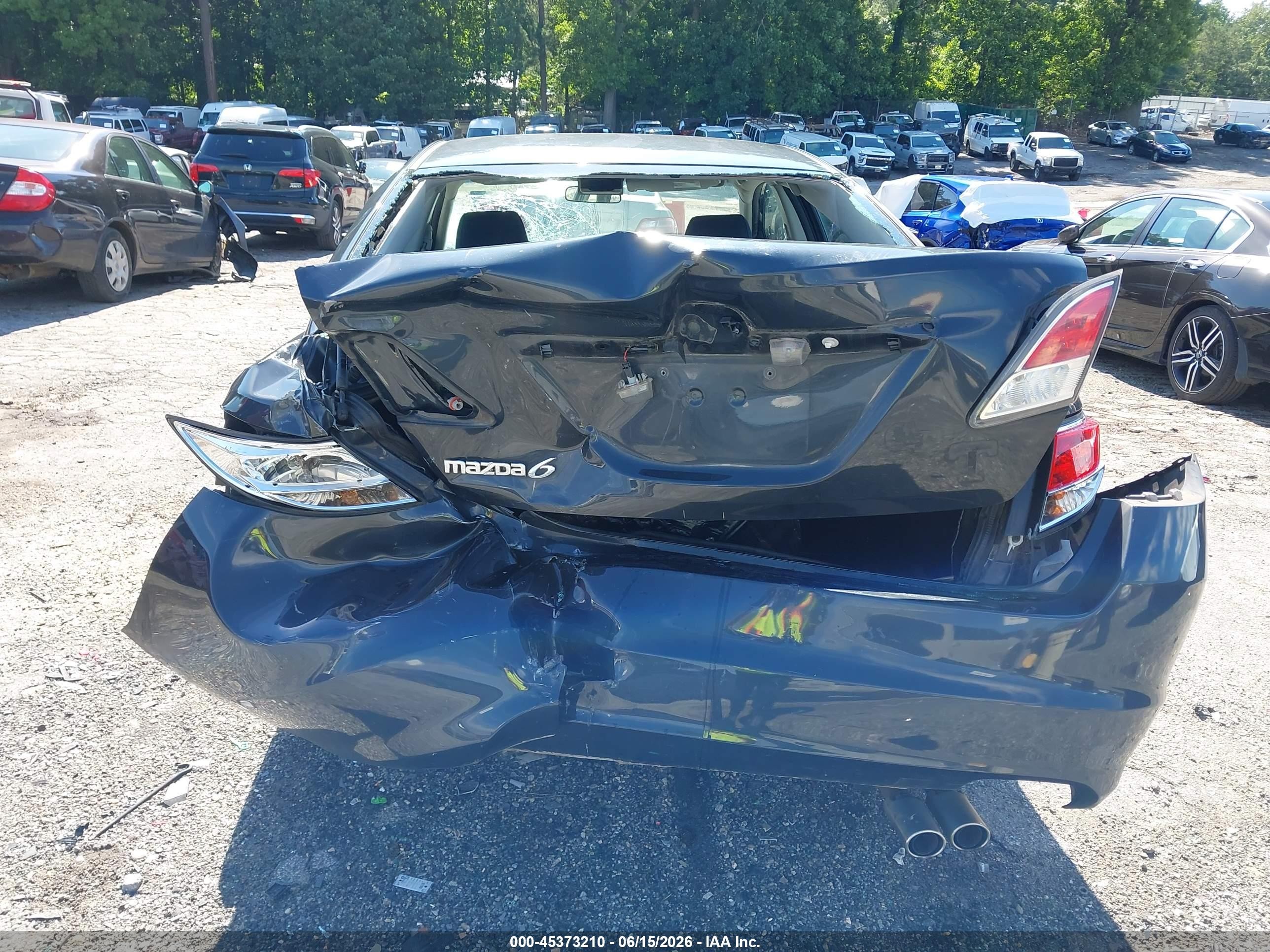 2012 Mazda Mazda6 I Touring Gray vin: 1YVHZ8DH6C5M16062