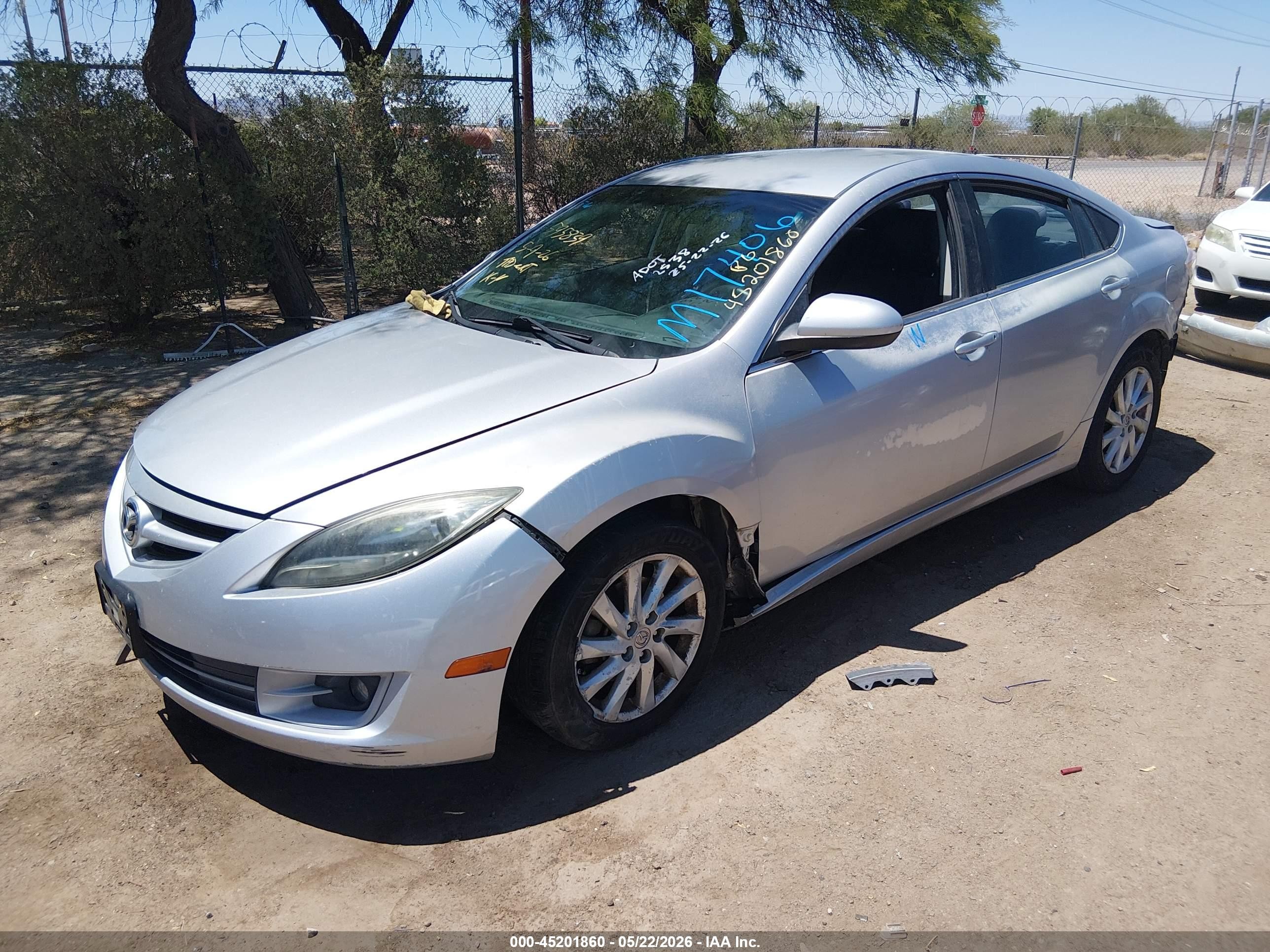 2012 Mazda Mazda6 I Touring Silver vin: 1YVHZ8DH6C5M17406