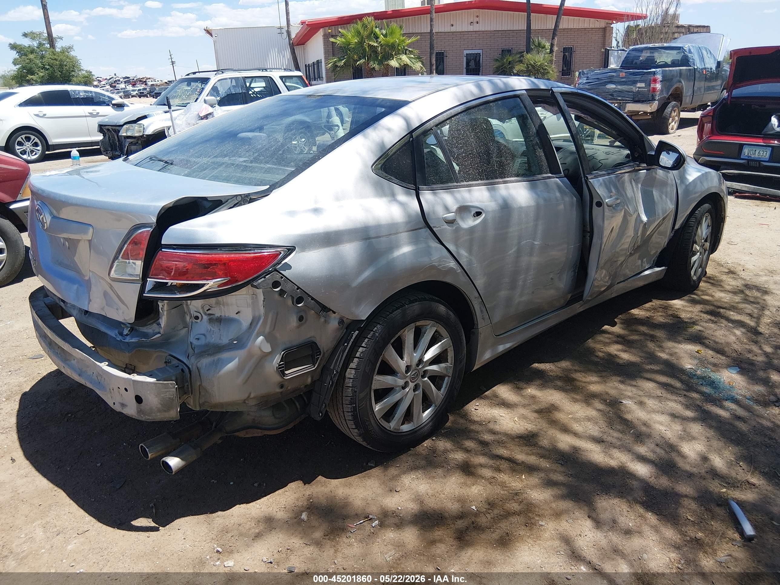 2012 Mazda Mazda6 I Touring Silver vin: 1YVHZ8DH6C5M17406