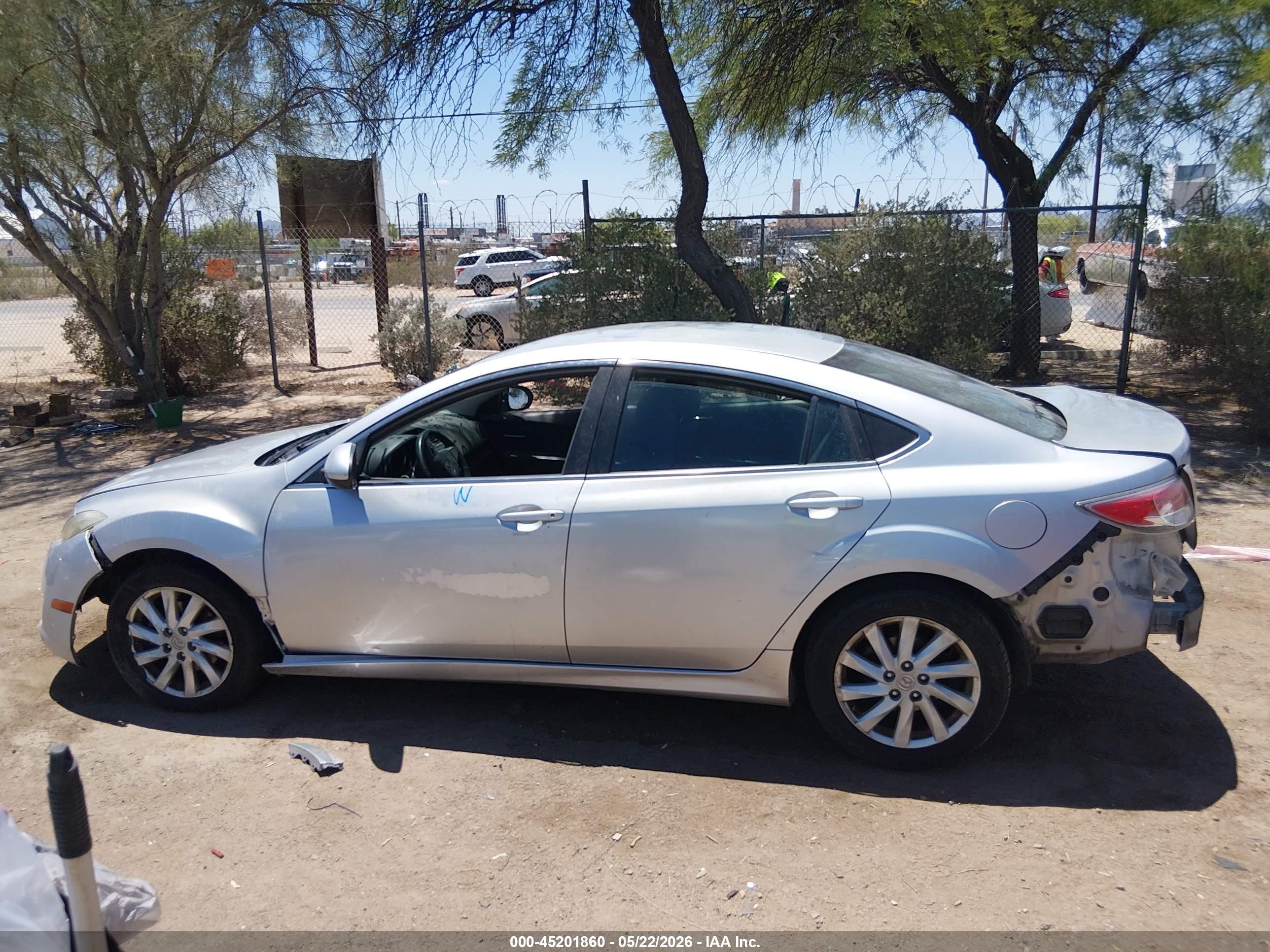 2012 Mazda Mazda6 I Touring Silver vin: 1YVHZ8DH6C5M17406