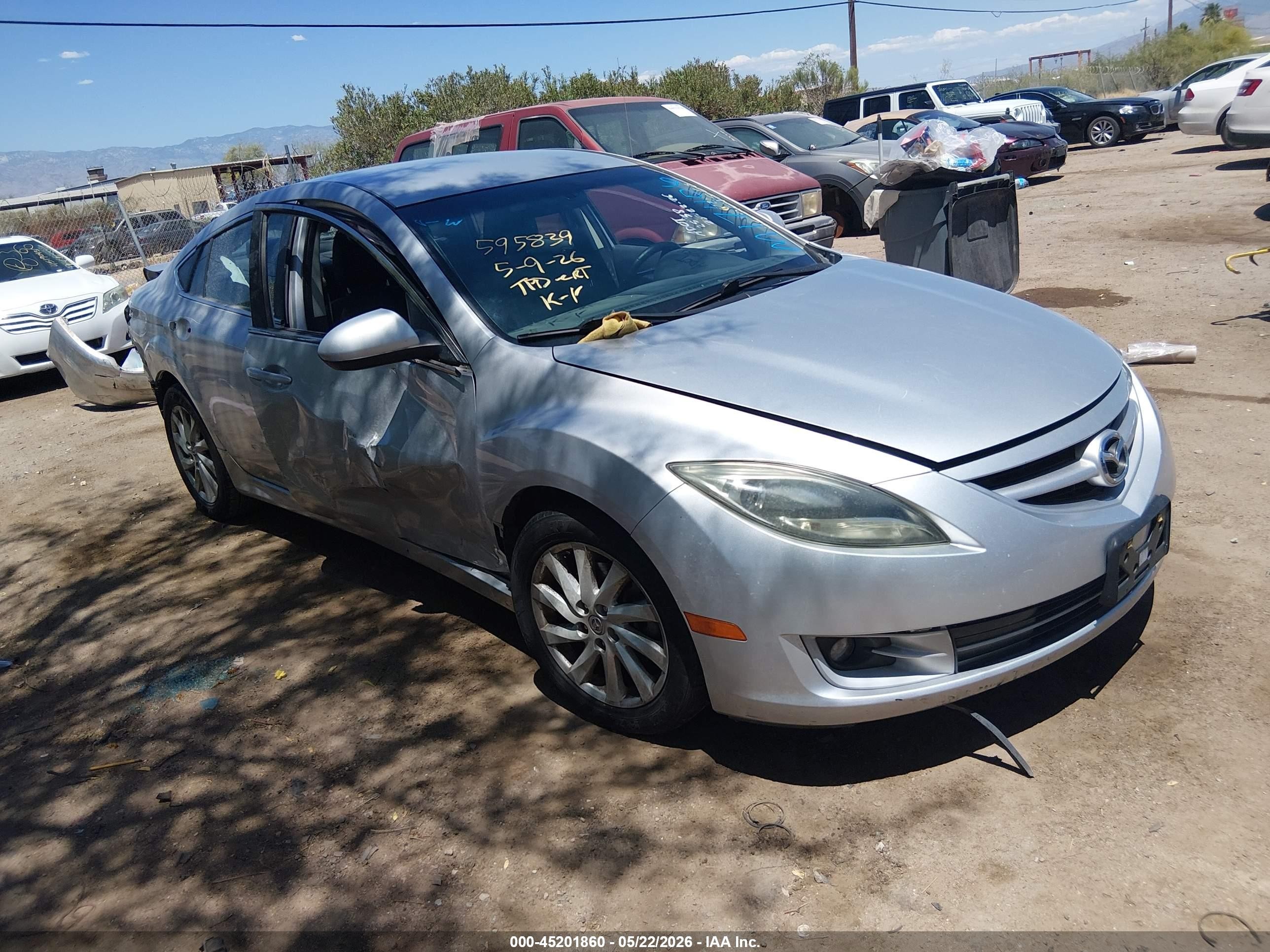 2012 Mazda Mazda6 I Touring Silver vin: 1YVHZ8DH6C5M17406
