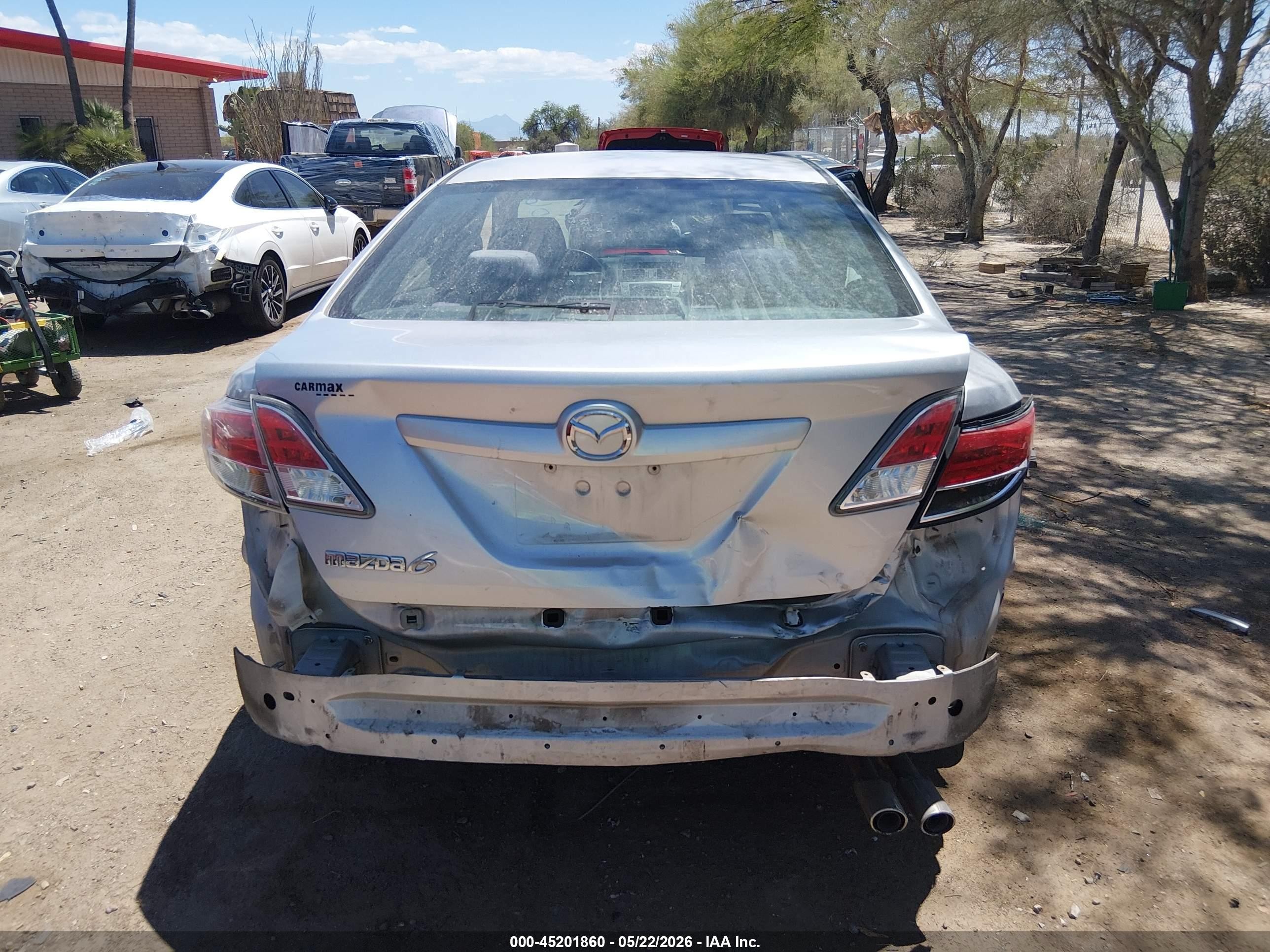 2012 Mazda Mazda6 I Touring Silver vin: 1YVHZ8DH6C5M17406