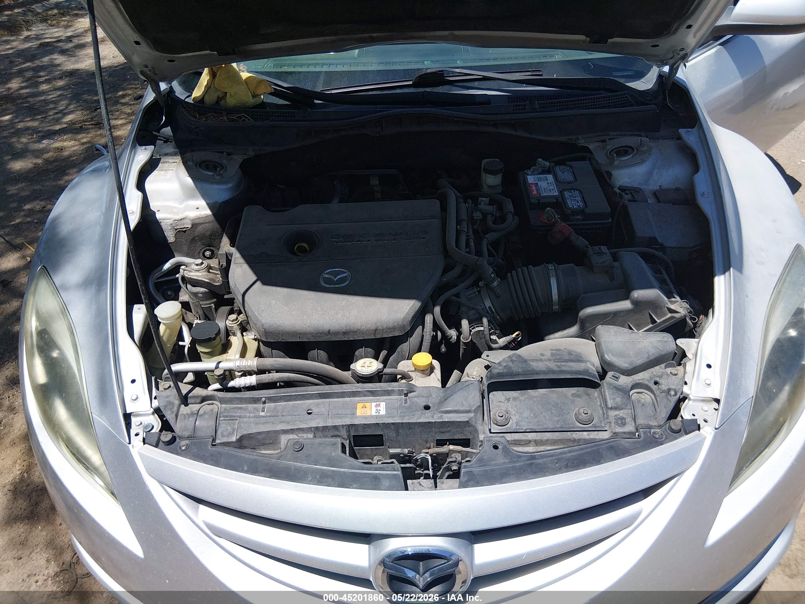 2012 Mazda Mazda6 I Touring Silver vin: 1YVHZ8DH6C5M17406