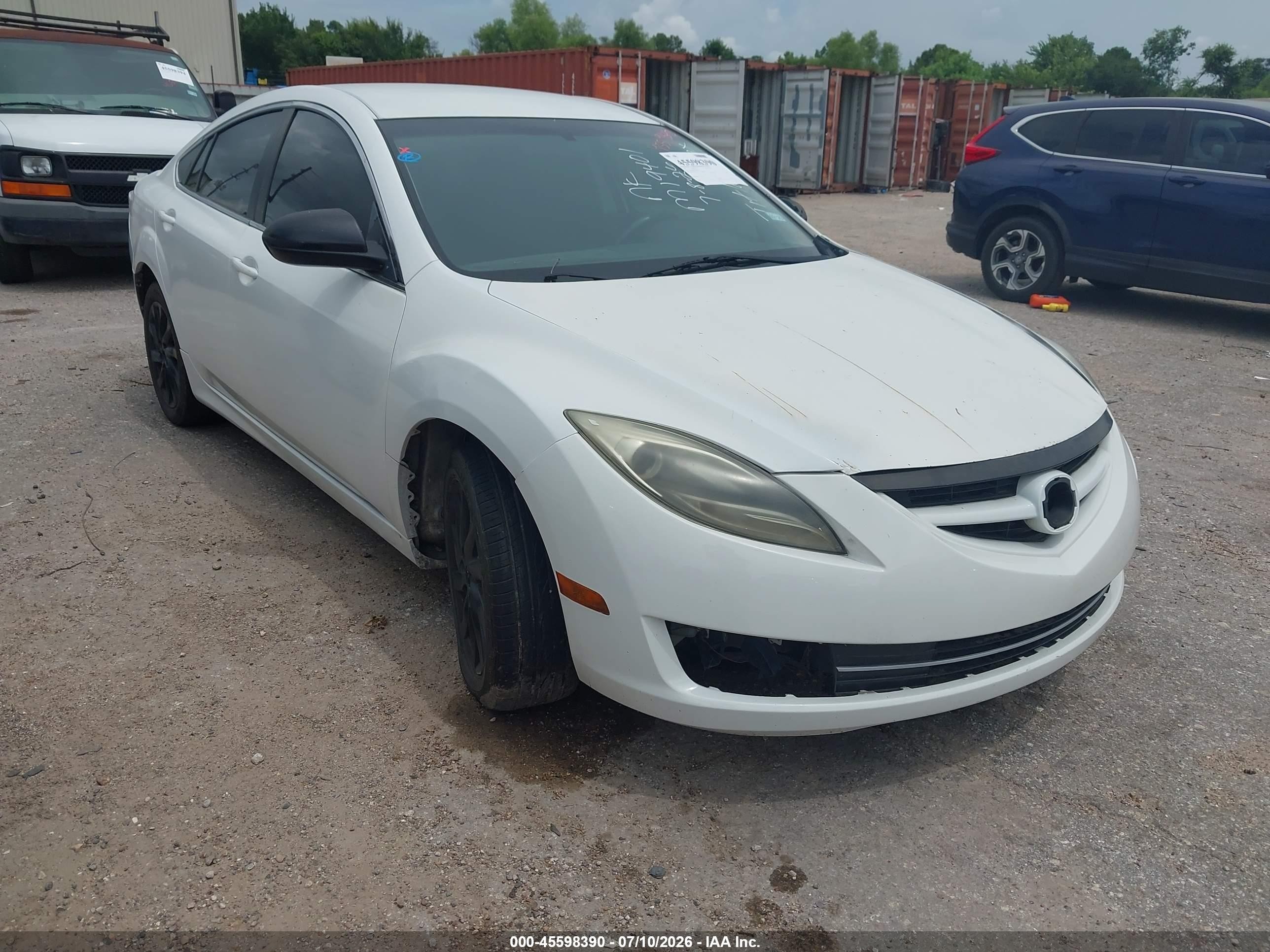 2012 Mazda Mazda6 I Touring White vin: 1YVHZ8DH6C5M19401