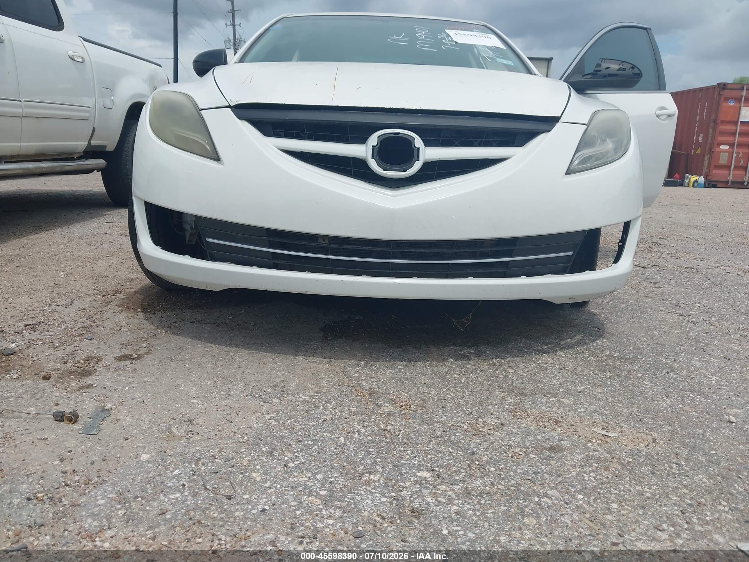 2012 Mazda Mazda6 I Touring White vin: 1YVHZ8DH6C5M19401