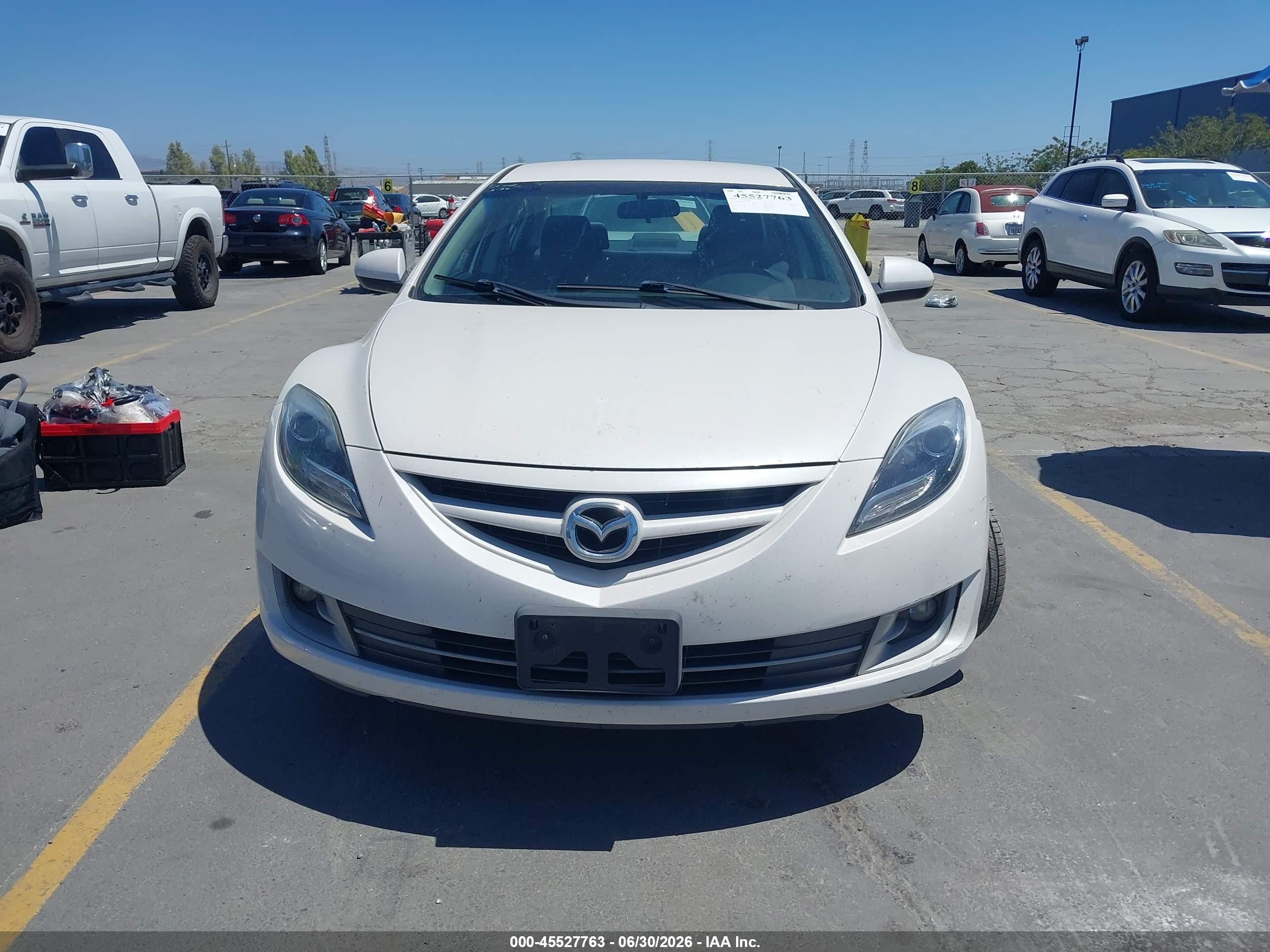 2012 Mazda Mazda6 I Touring White vin: 1YVHZ8DH6C5M35307