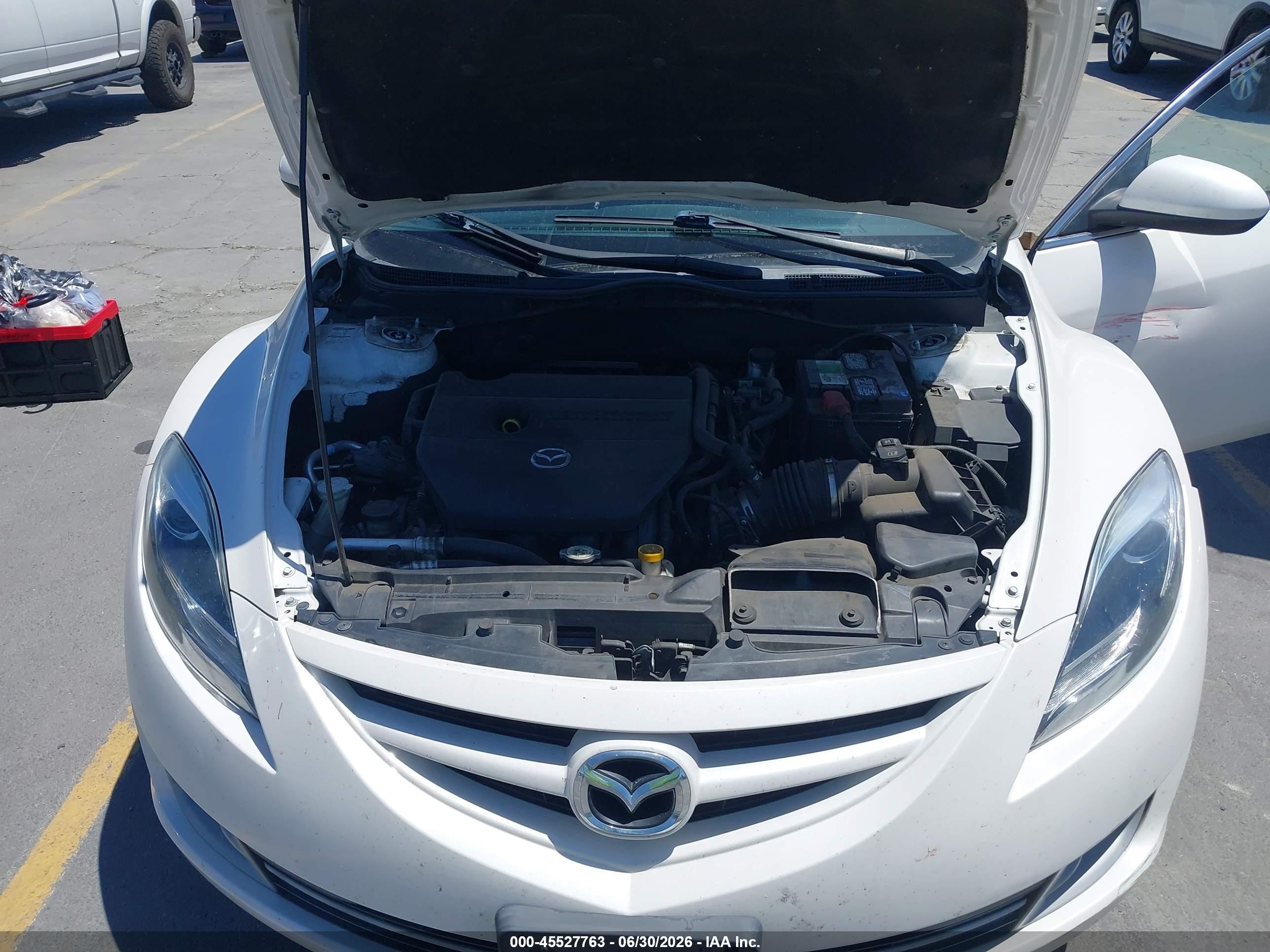 2012 Mazda Mazda6 I Touring White vin: 1YVHZ8DH6C5M35307