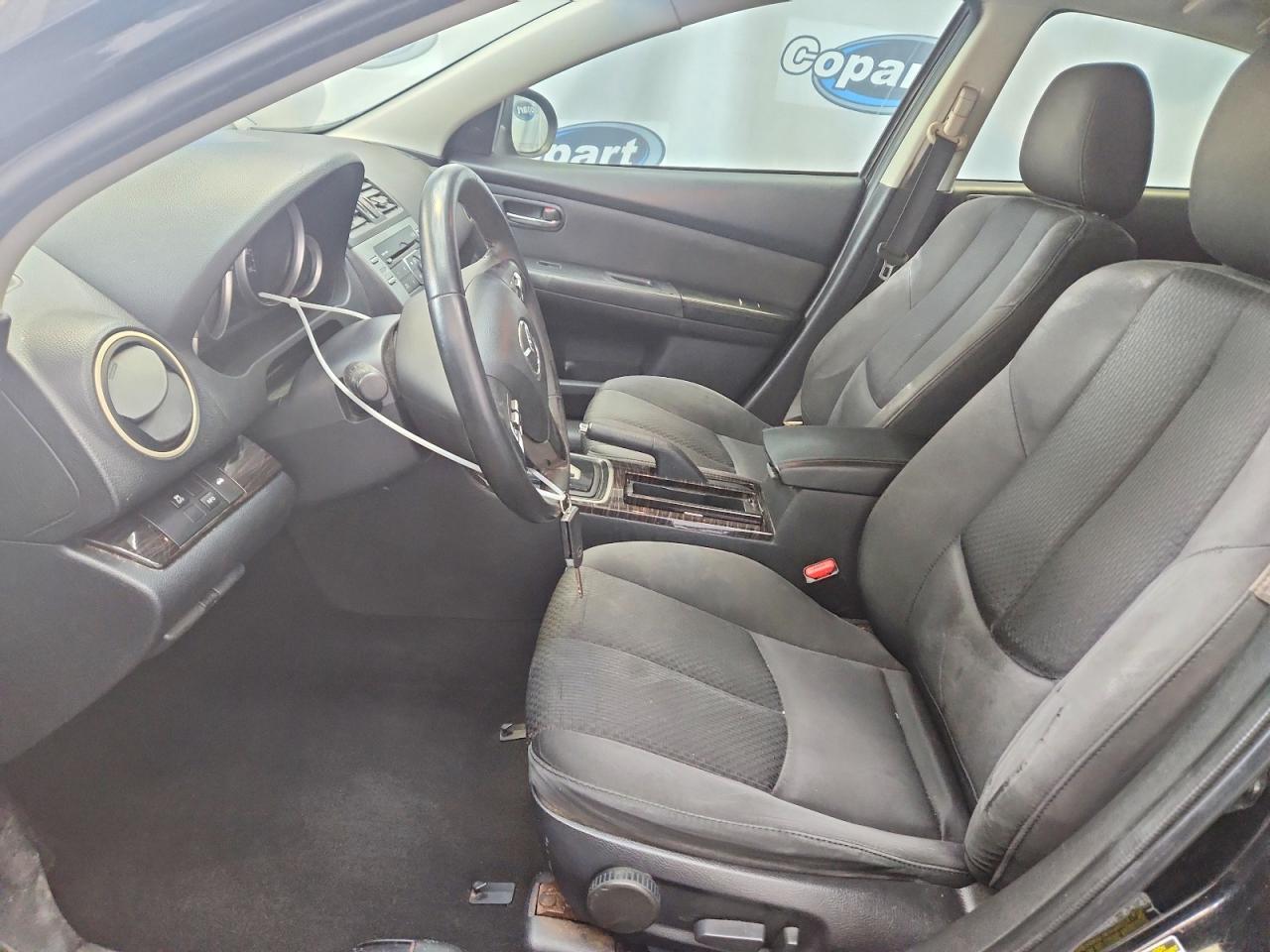2012 Mazda 6 I Black vin: 1YVHZ8DH7C5M20430