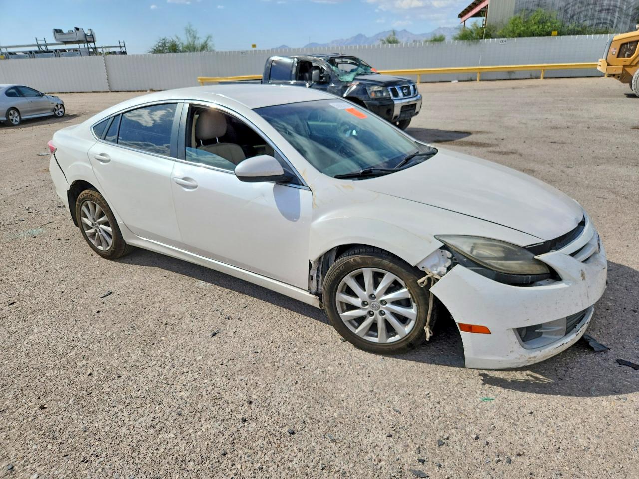 2012 Mazda 6 I White vin: 1YVHZ8DH7C5M31508