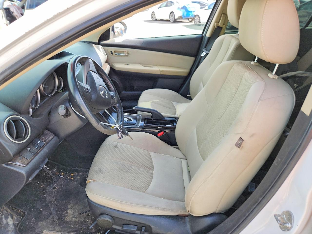 2012 Mazda 6 I White vin: 1YVHZ8DH7C5M31508