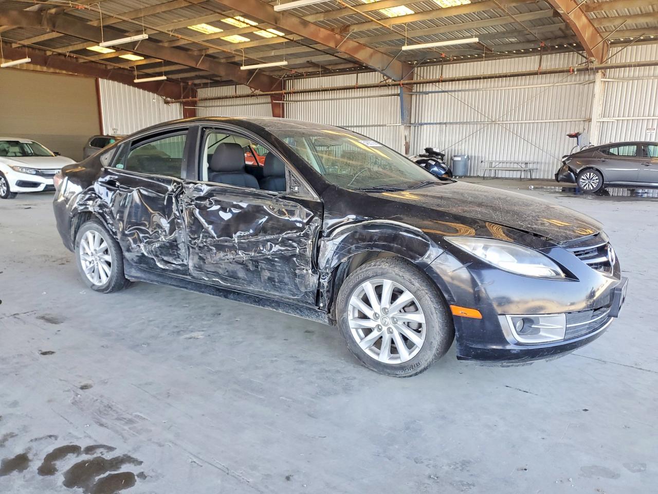 2012 Mazda 6 I Black vin: 1YVHZ8DH7C5M32576