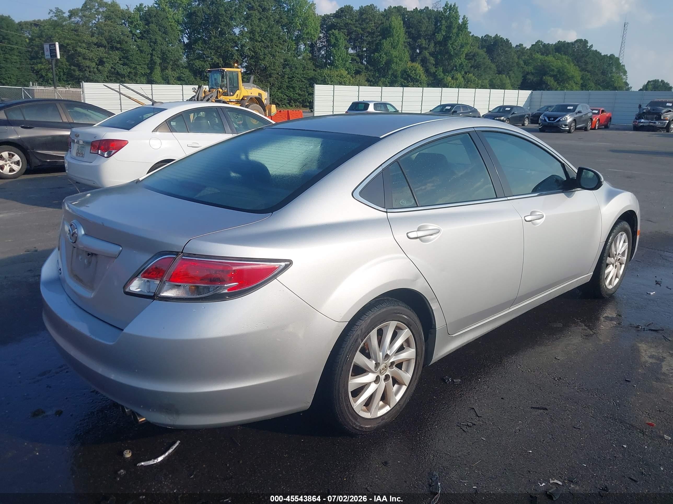 2012 Mazda Mazda6 I Touring Silver vin: 1YVHZ8DH8C5M22185