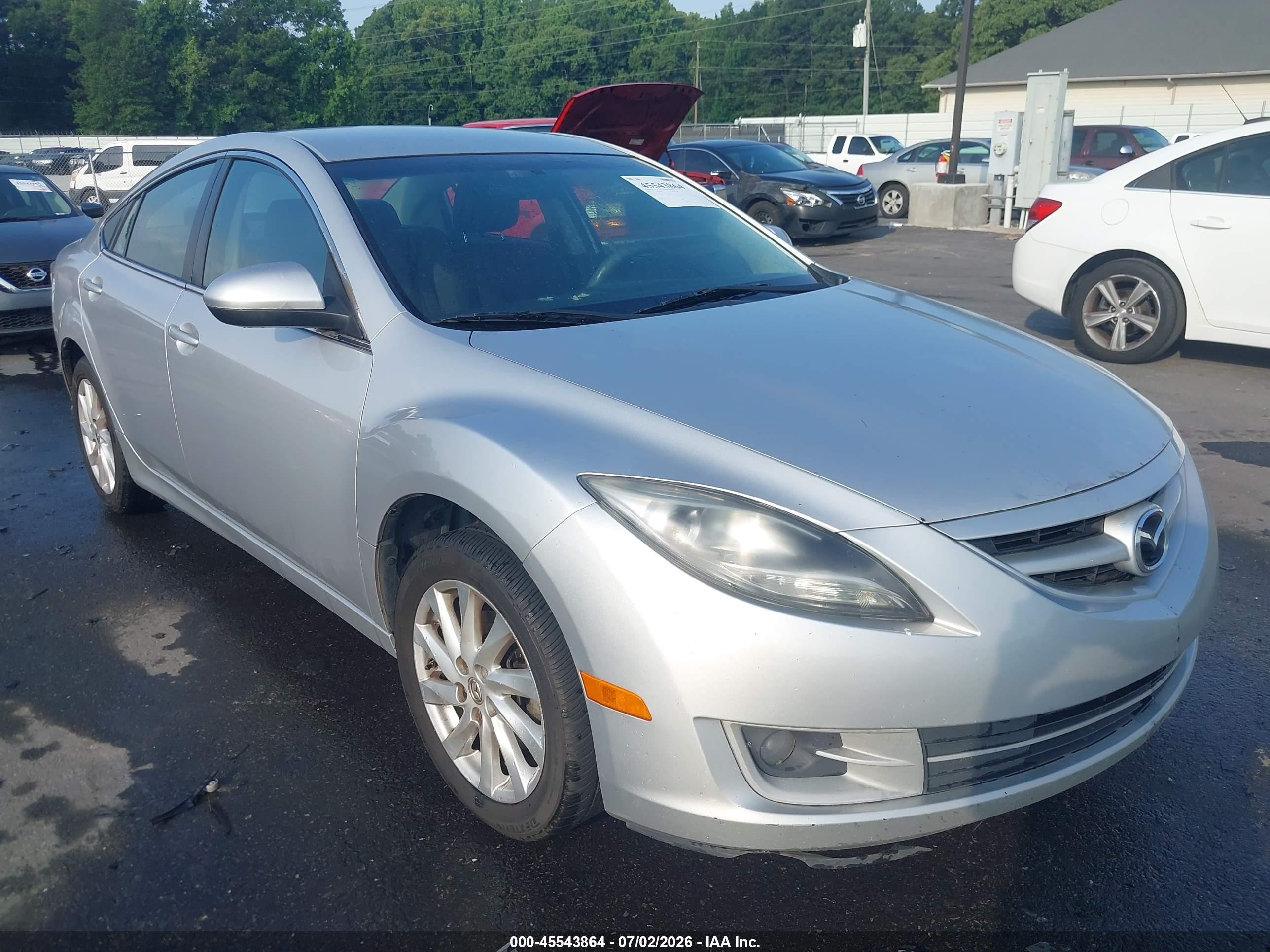 2012 Mazda Mazda6 I Touring Silver vin: 1YVHZ8DH8C5M22185