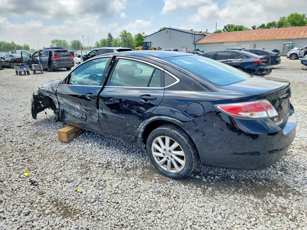 2012 Mazda 6 I Black vin: 1YVHZ8DH8C5M23319